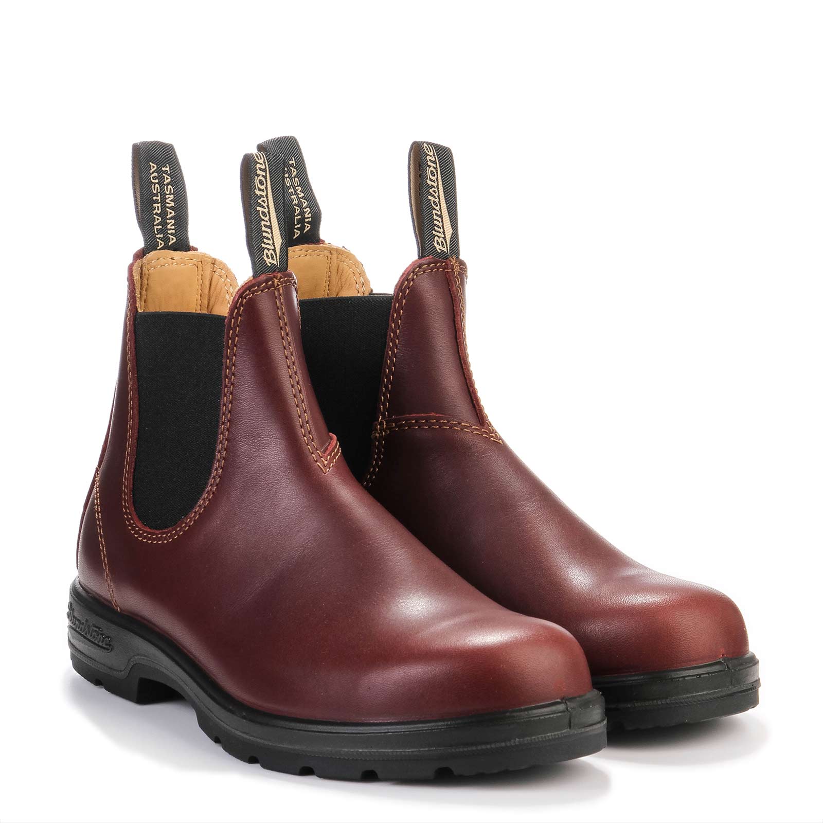 #1440 Elastic Sided Leather Boot Lined redwood - Image 2