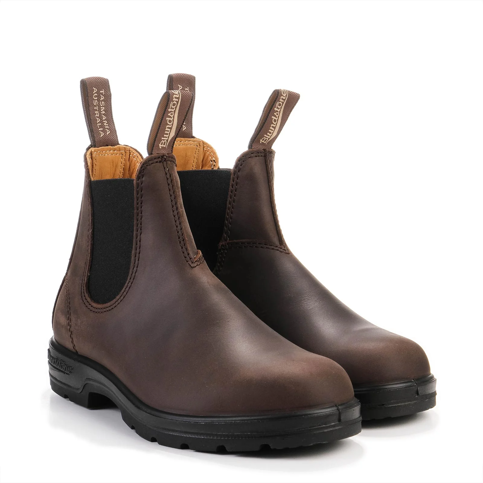 #2340 Elastic Sided Leather Boot Lined brown - Image 2