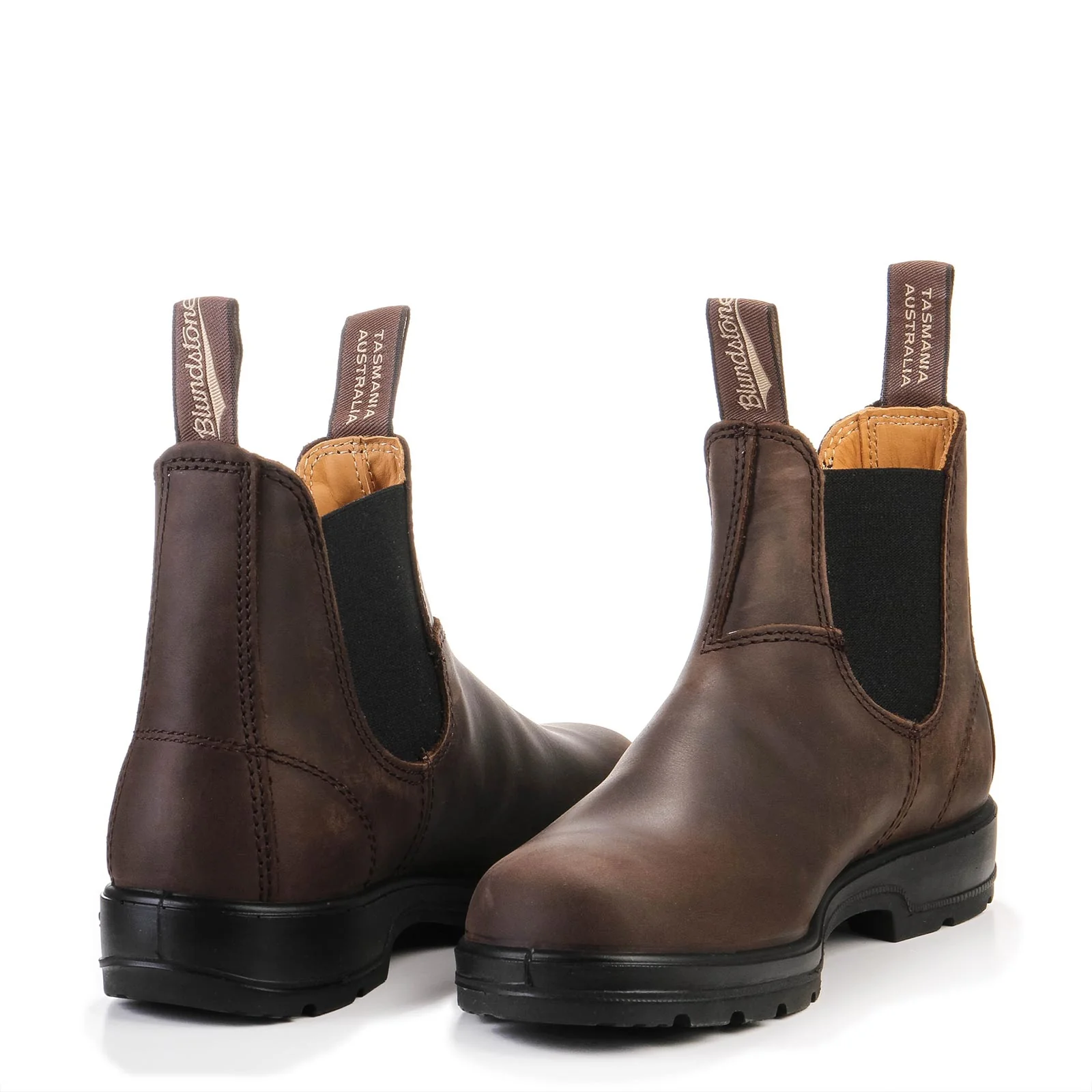 #2340 Elastic Sided Leather Boot Lined brown - Image 3