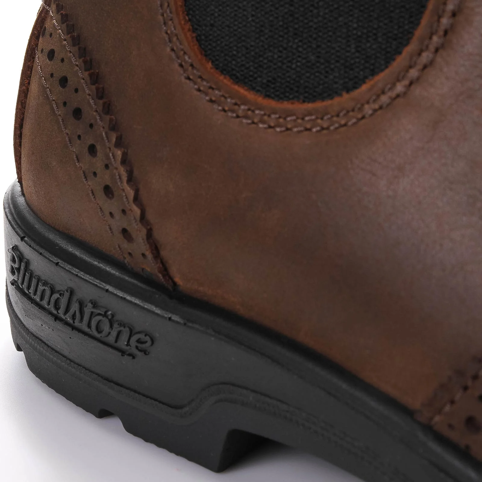 2444 Brogue Leather Boot antique brown - Image 6