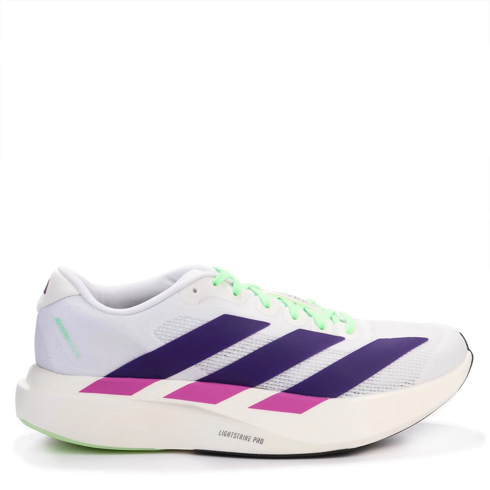 Adizero Evo SL W cloud white/collegiate purple/purple burst