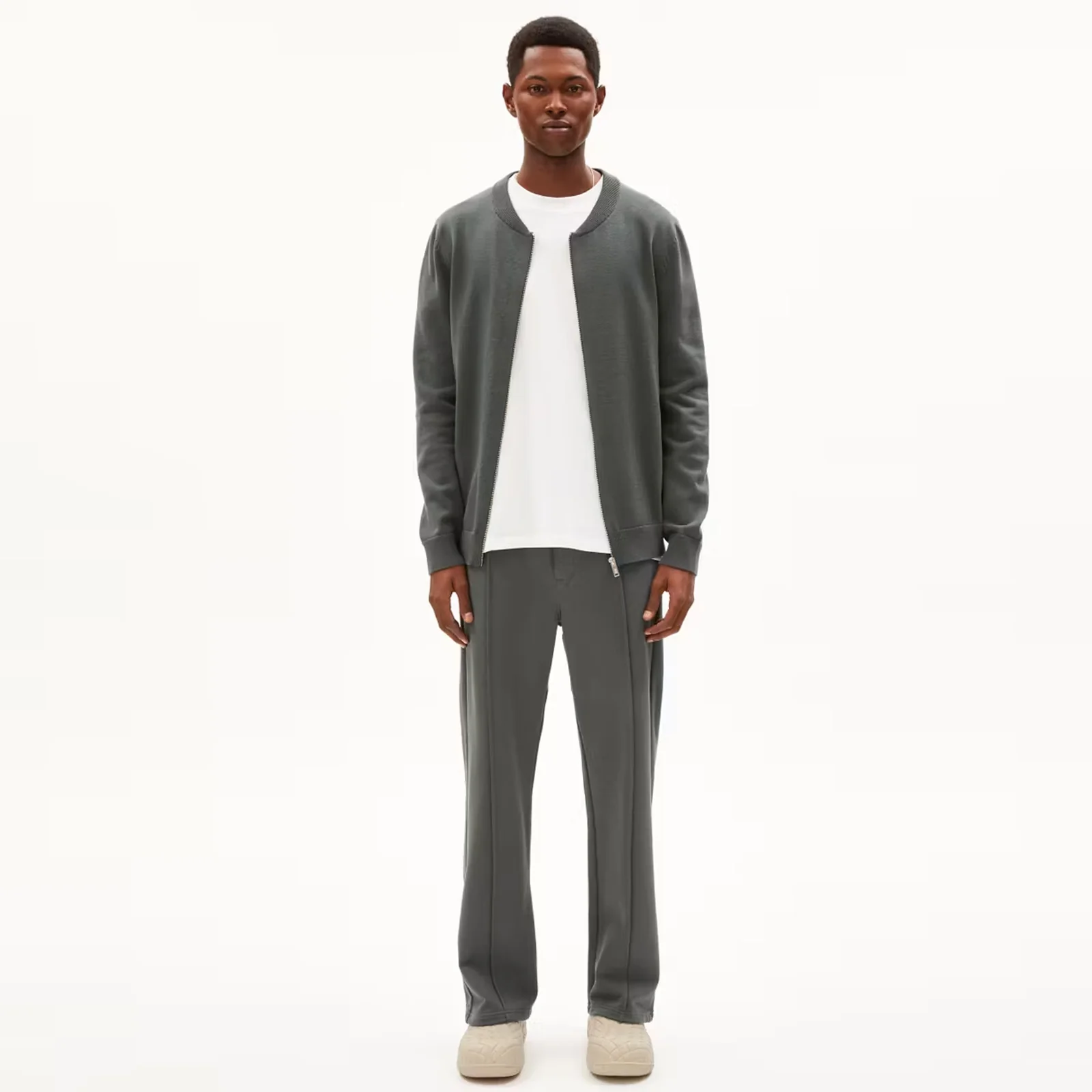 Agaamon Zip Cardigan space steel - Image 3
