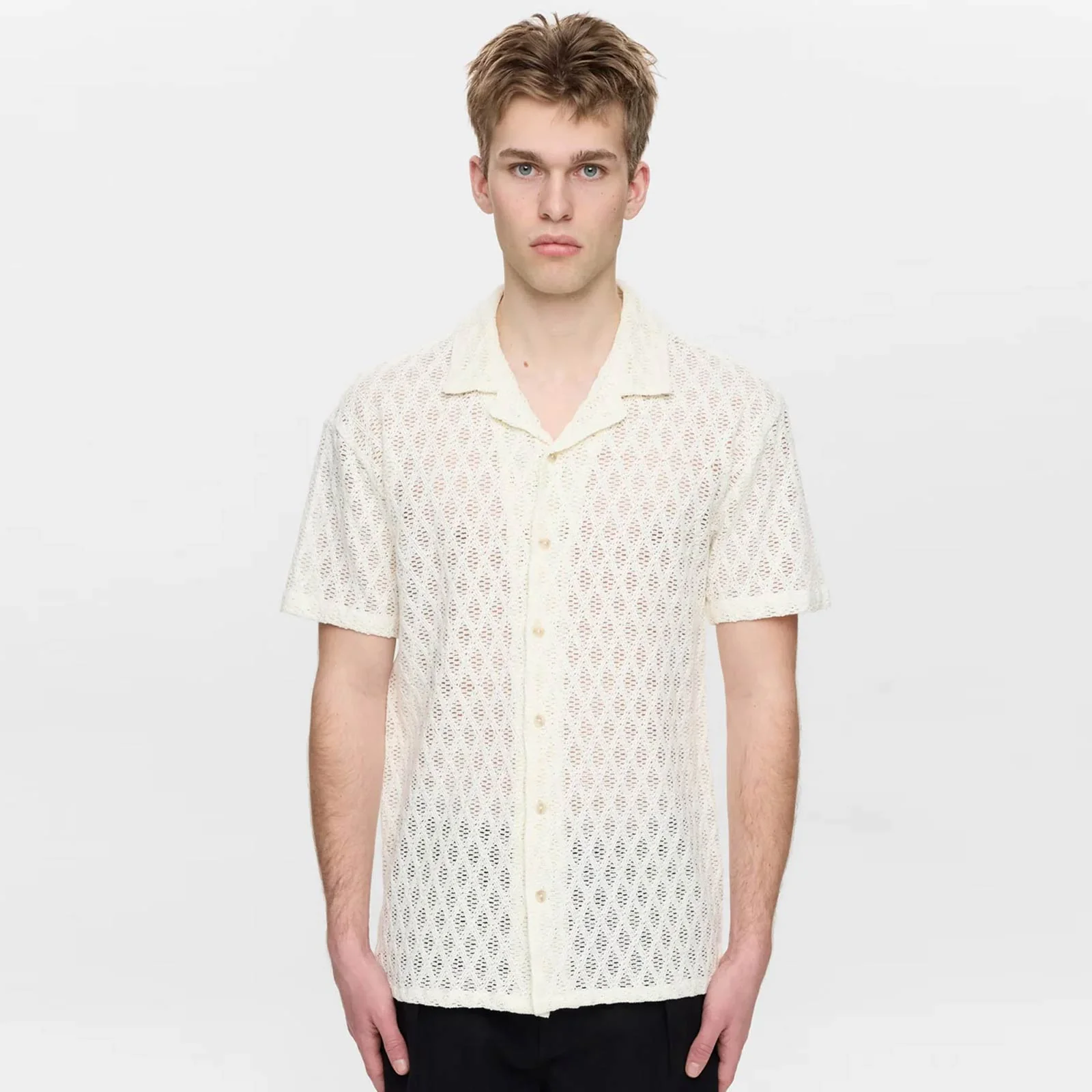 Akleander AO Lace S/S Shirt tofu - Image 2