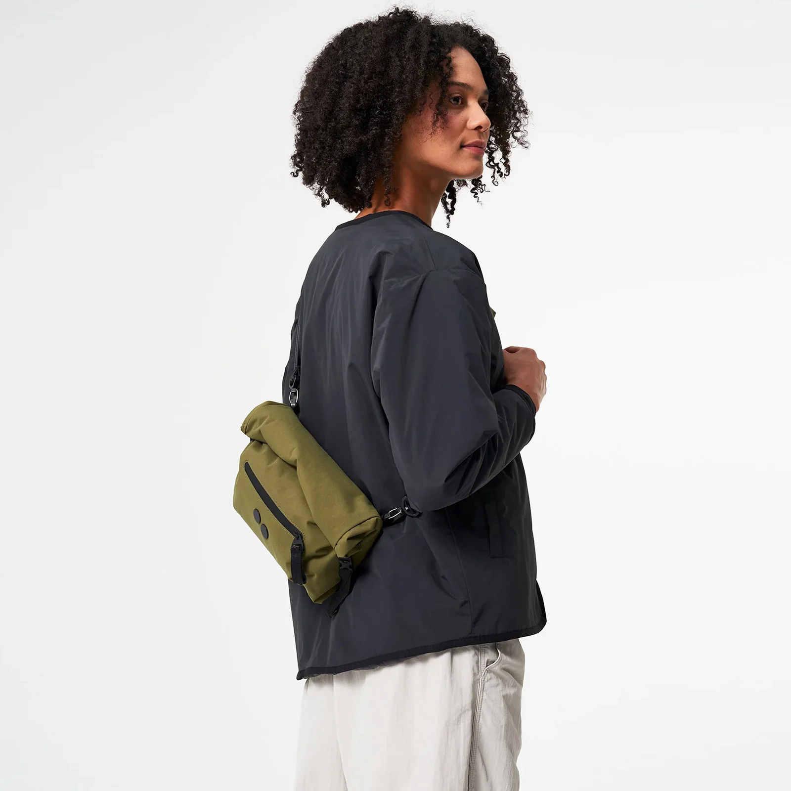 Aksel Crossbody Bag solid olive - Image 2