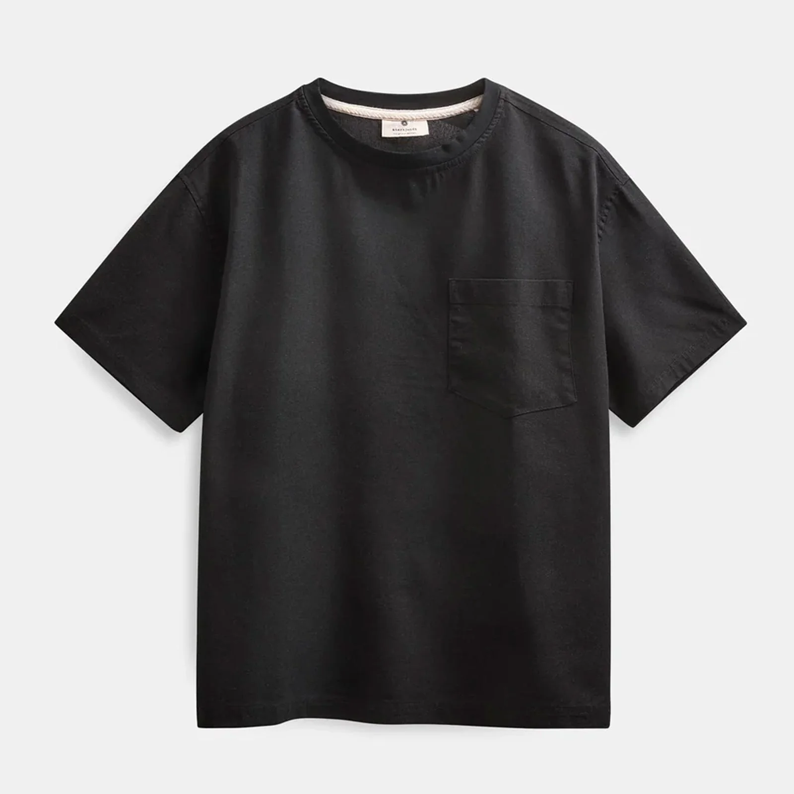 Akvillads Cot/Lin/Vis S/S Tee caviar - Image 3