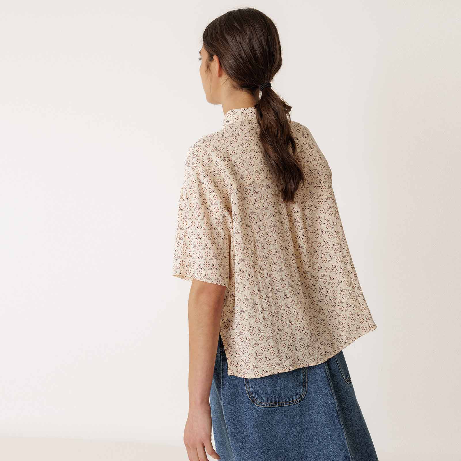 Allover Print Blouse crudo - Image 2