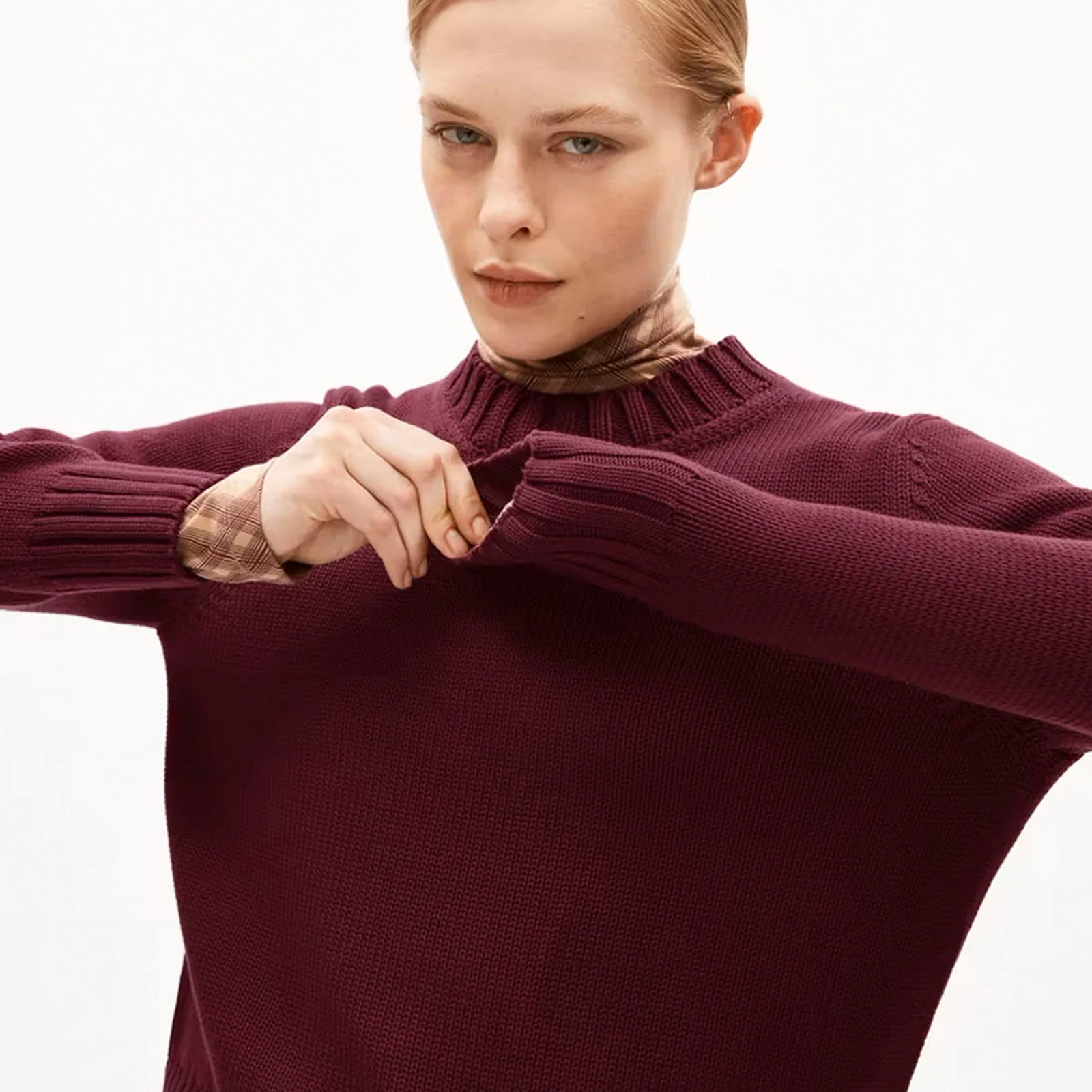 Amaliaas Eren Cotton Jumper cranberry juice - Image 2