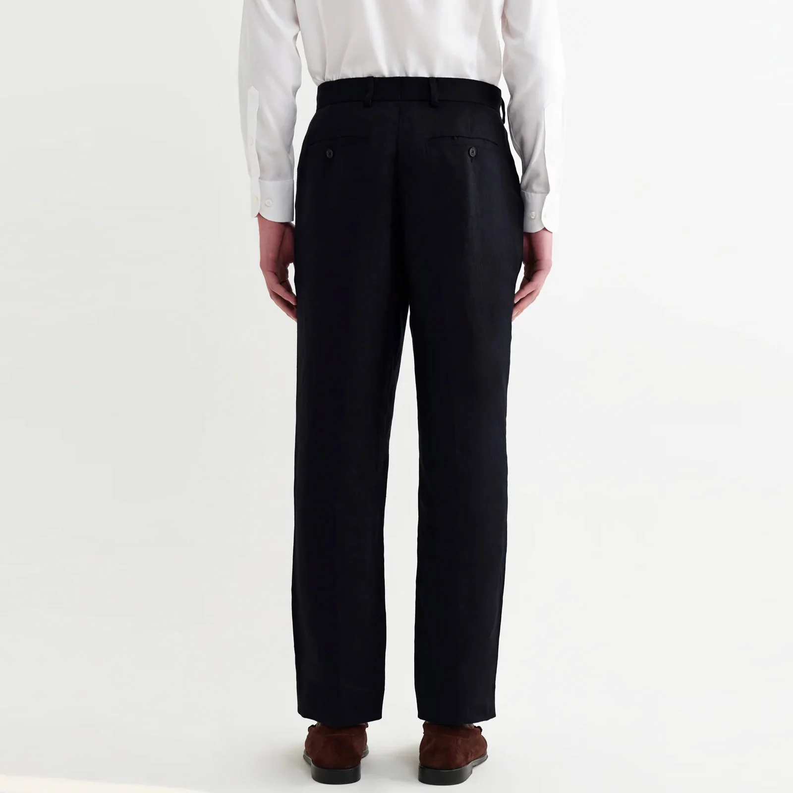 Aubyn Linen Trousers navy - Image 2
