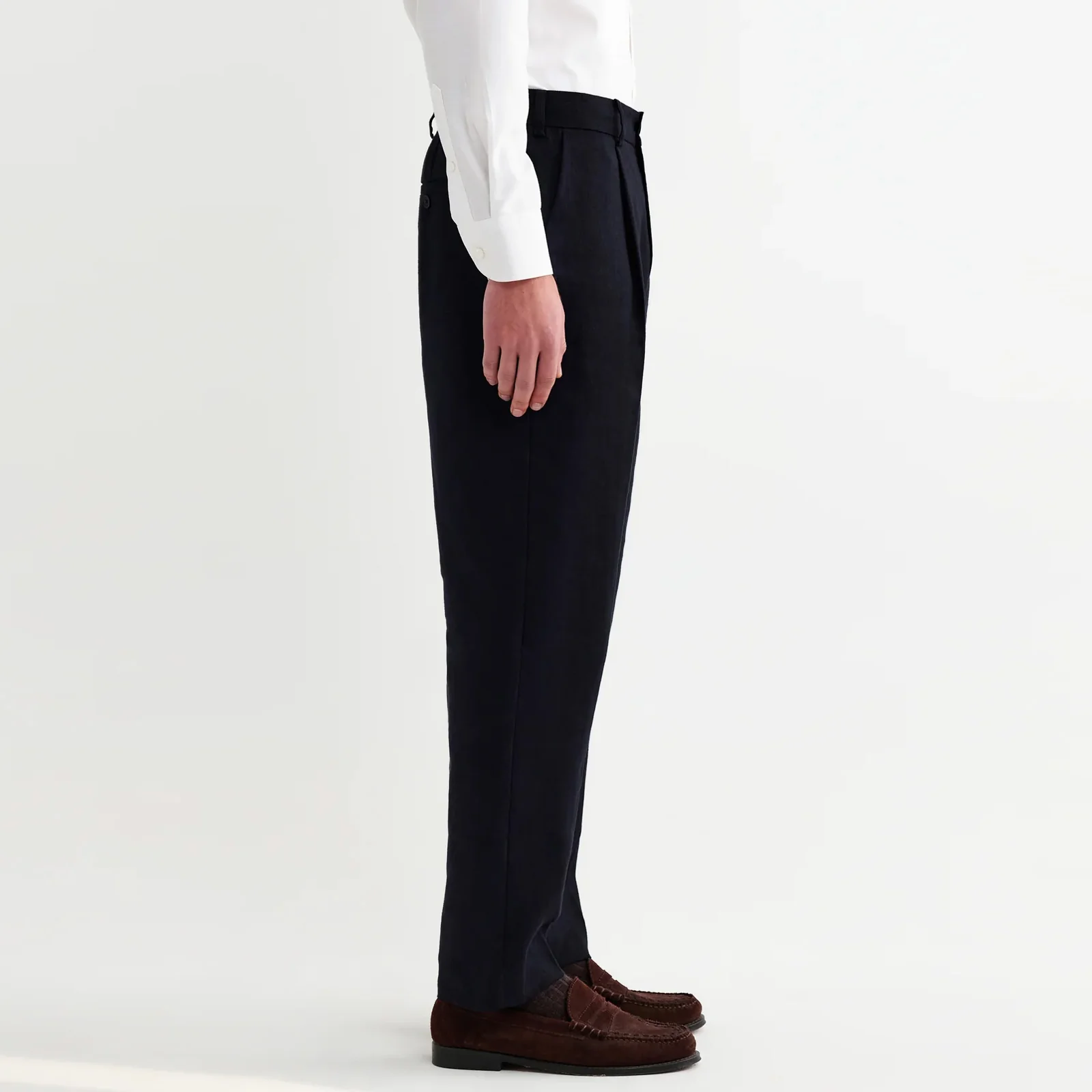 Aubyn Linen Trousers navy - Image 3