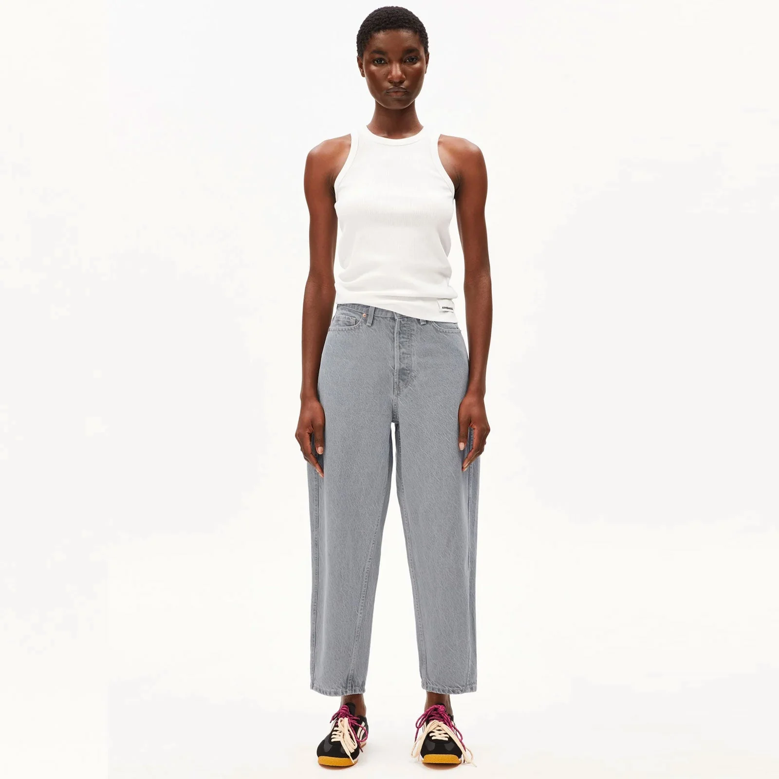Baarly Barrel Jean High Waist Loose Fit grey - Image 3