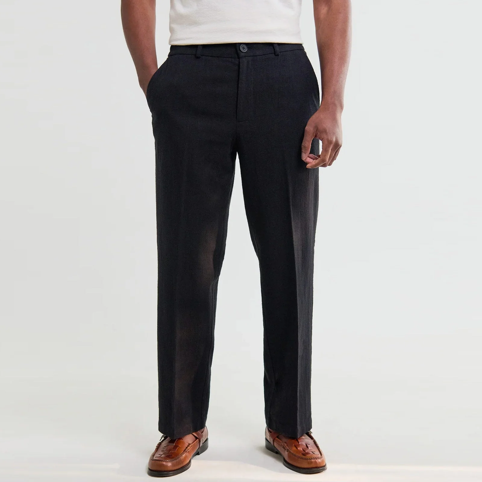 Bayham Linen Blend Trousers black