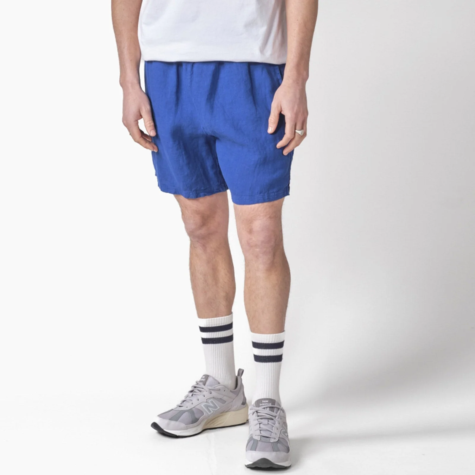 Bertram Linen Shorts surf blue