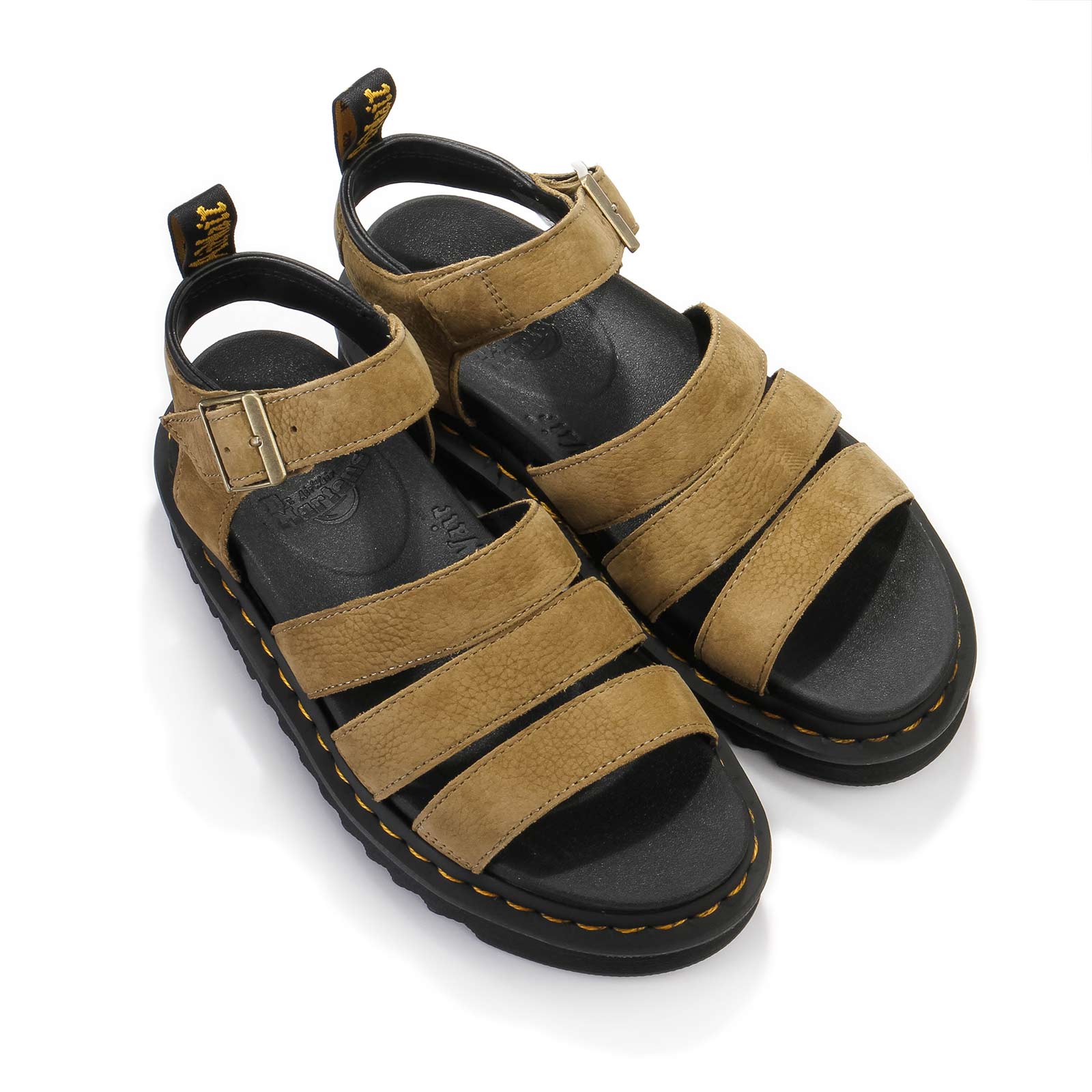 Blaire Tumbled Nubuck Sandal muted olive - Image 4
