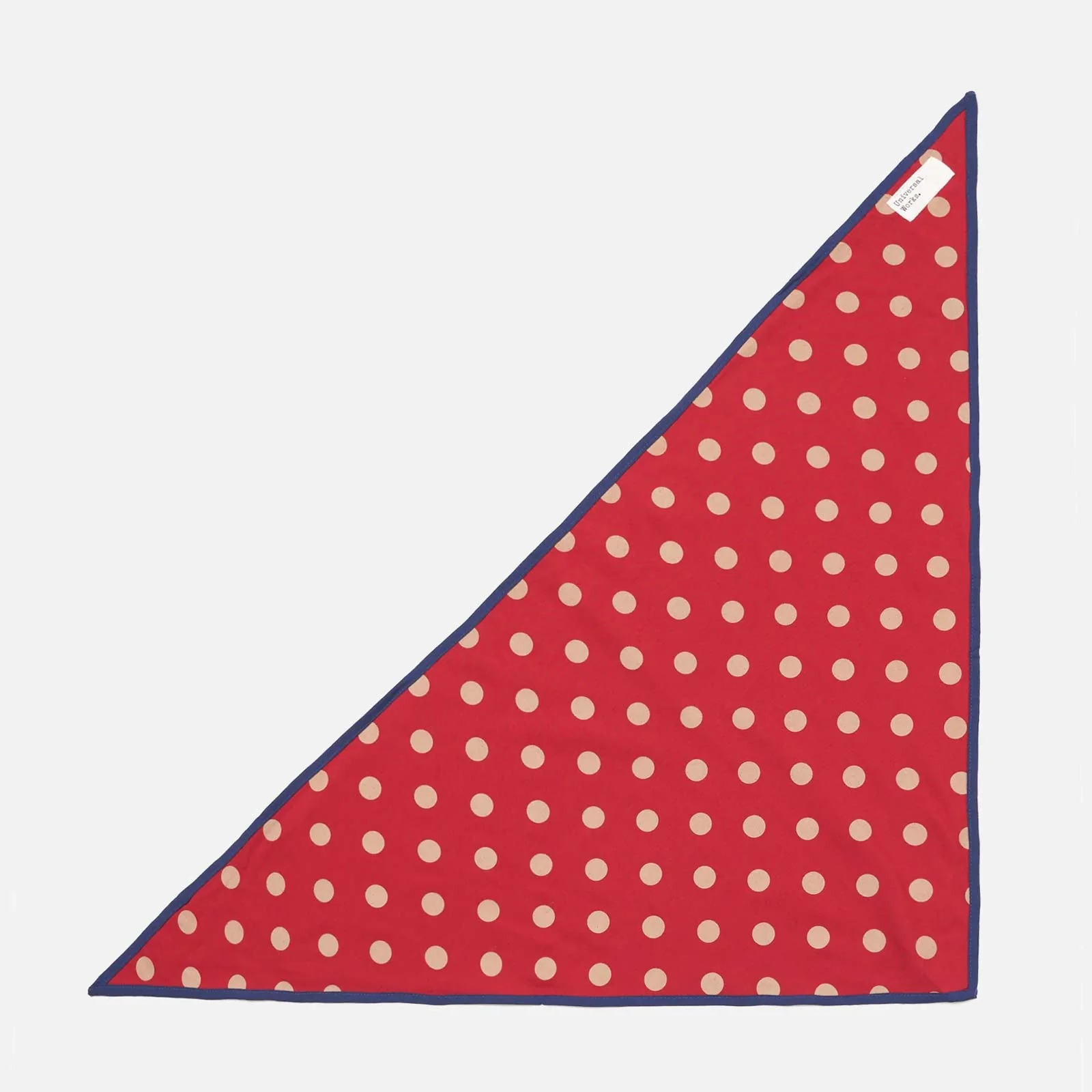 Bold Dot Print Rayon Scout Scarf red