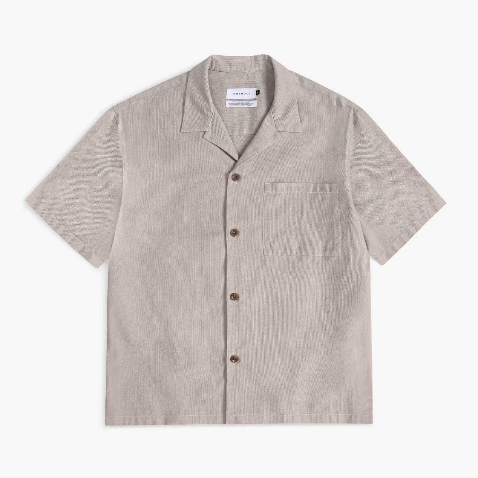 Bowling Shirt beige stripe