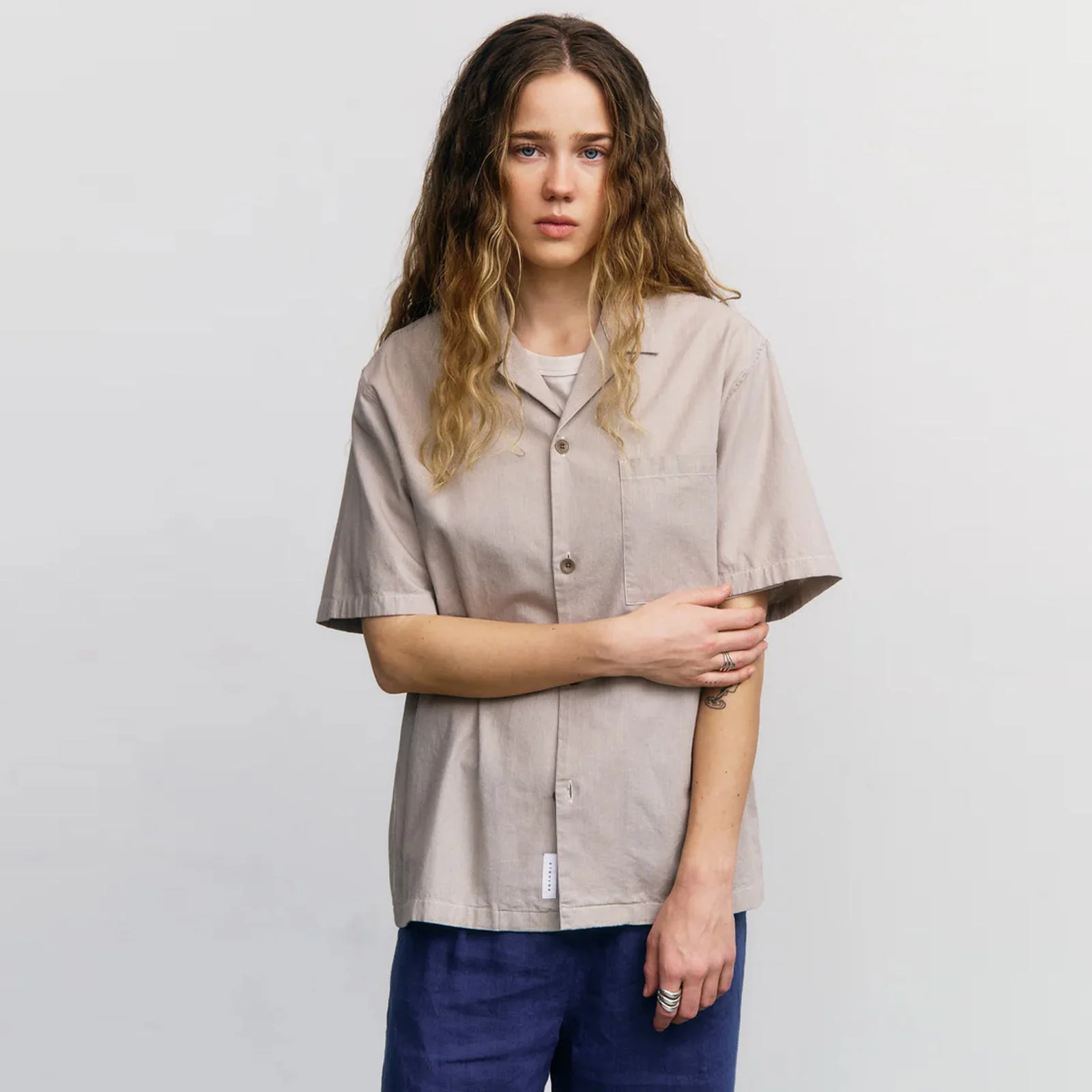 Bowling Shirt beige stripe - Image 2