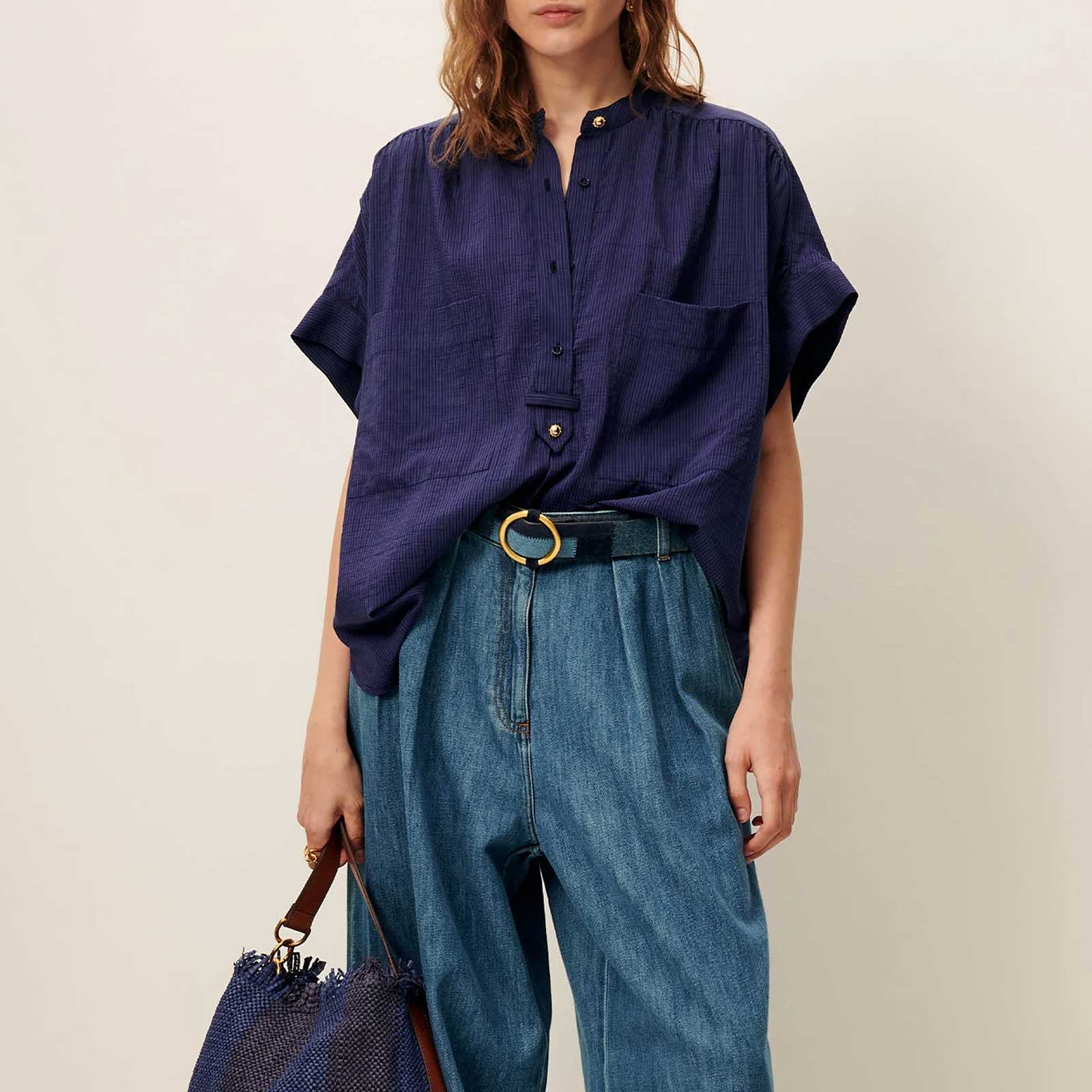 Camille Shirt bleu emilienne