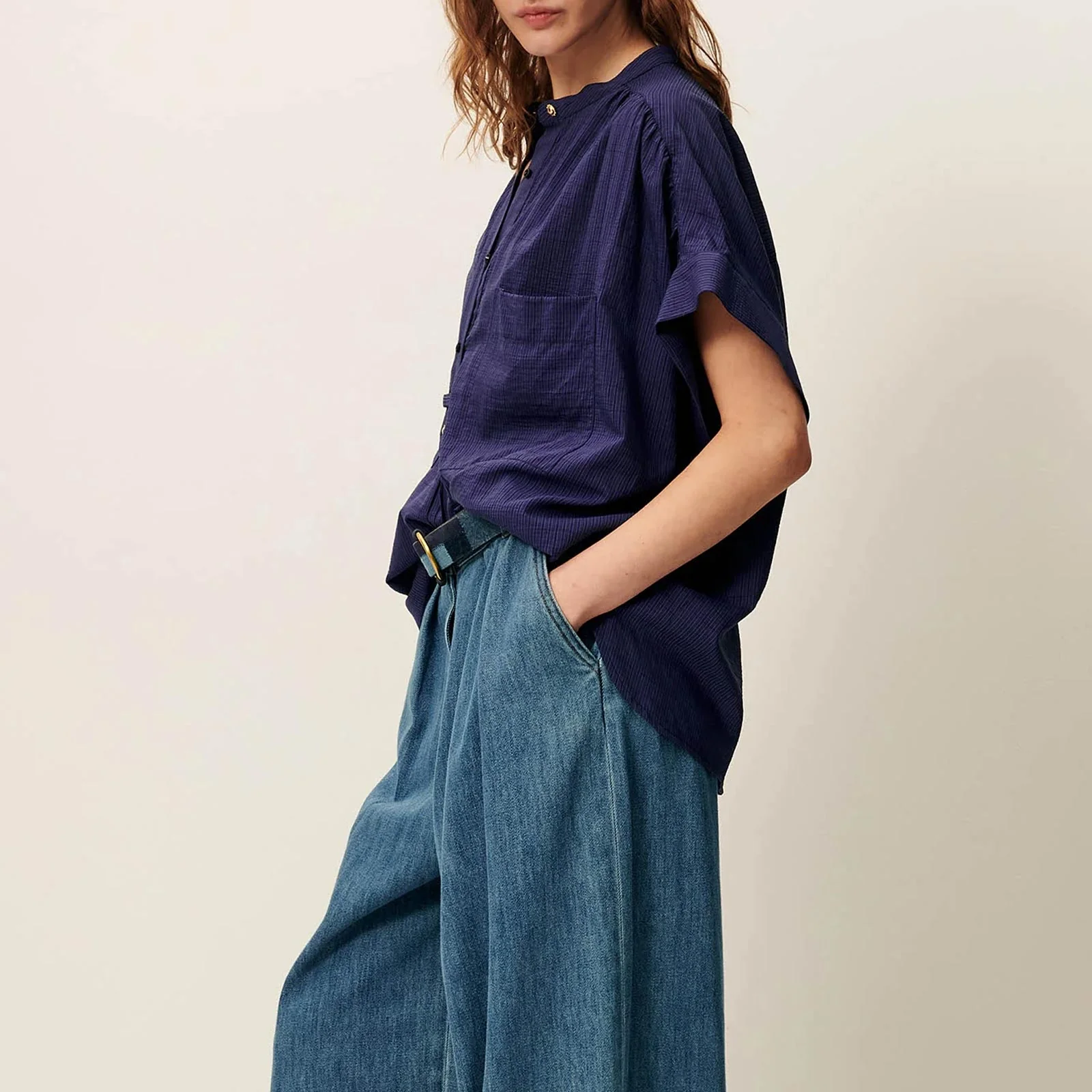 Camille Shirt bleu emilienne - Image 5
