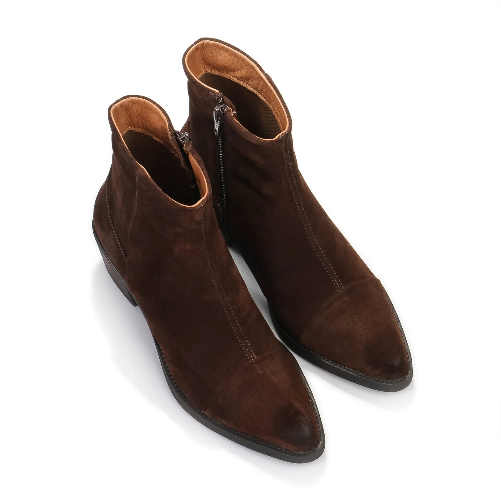 Carmina Suede Boots dark brown - Image 4