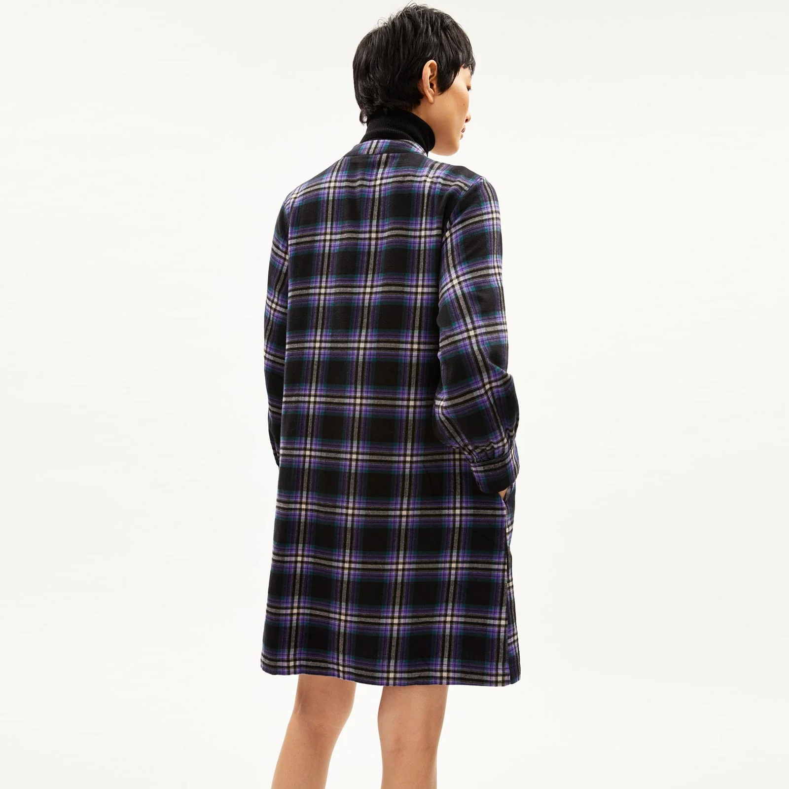 Charlinaa Check Dress purple stone - Image 4