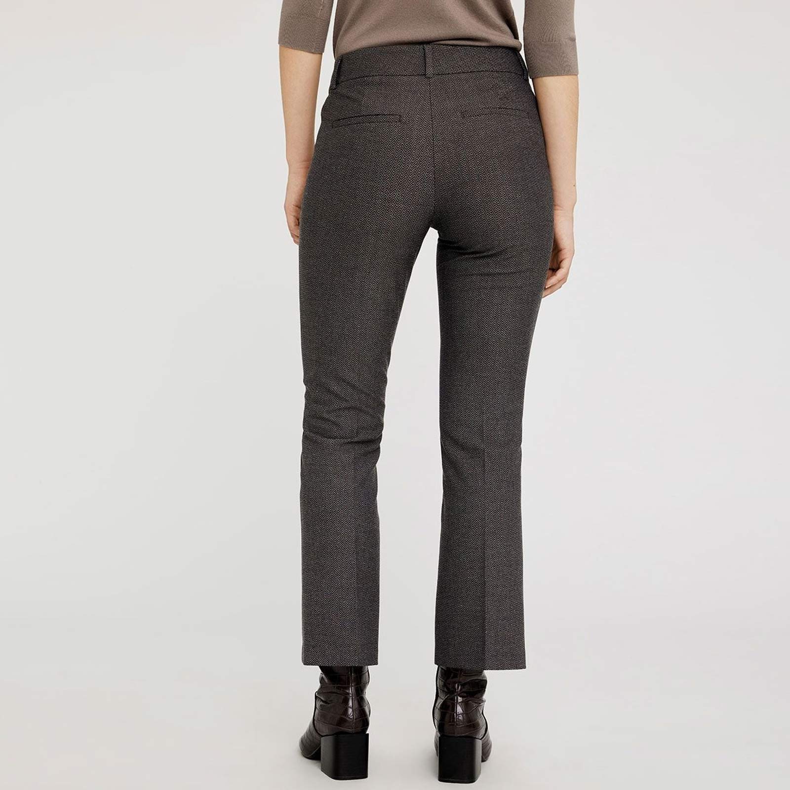 ClaraFV Ankle 023 Trousers sepia herringbone - Image 4