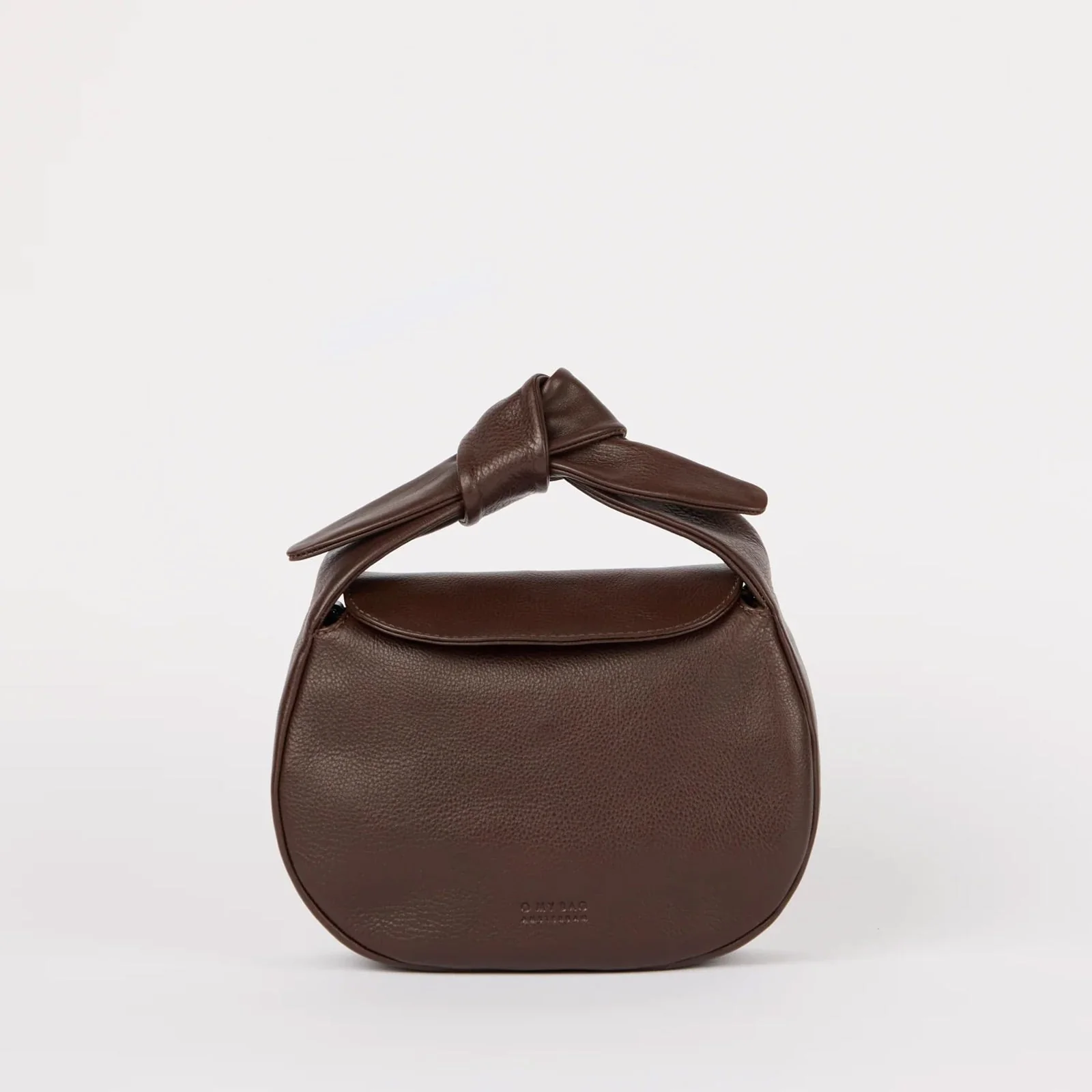 Coco Croissant Soft Grain Leather Bag chocolate - Image 4