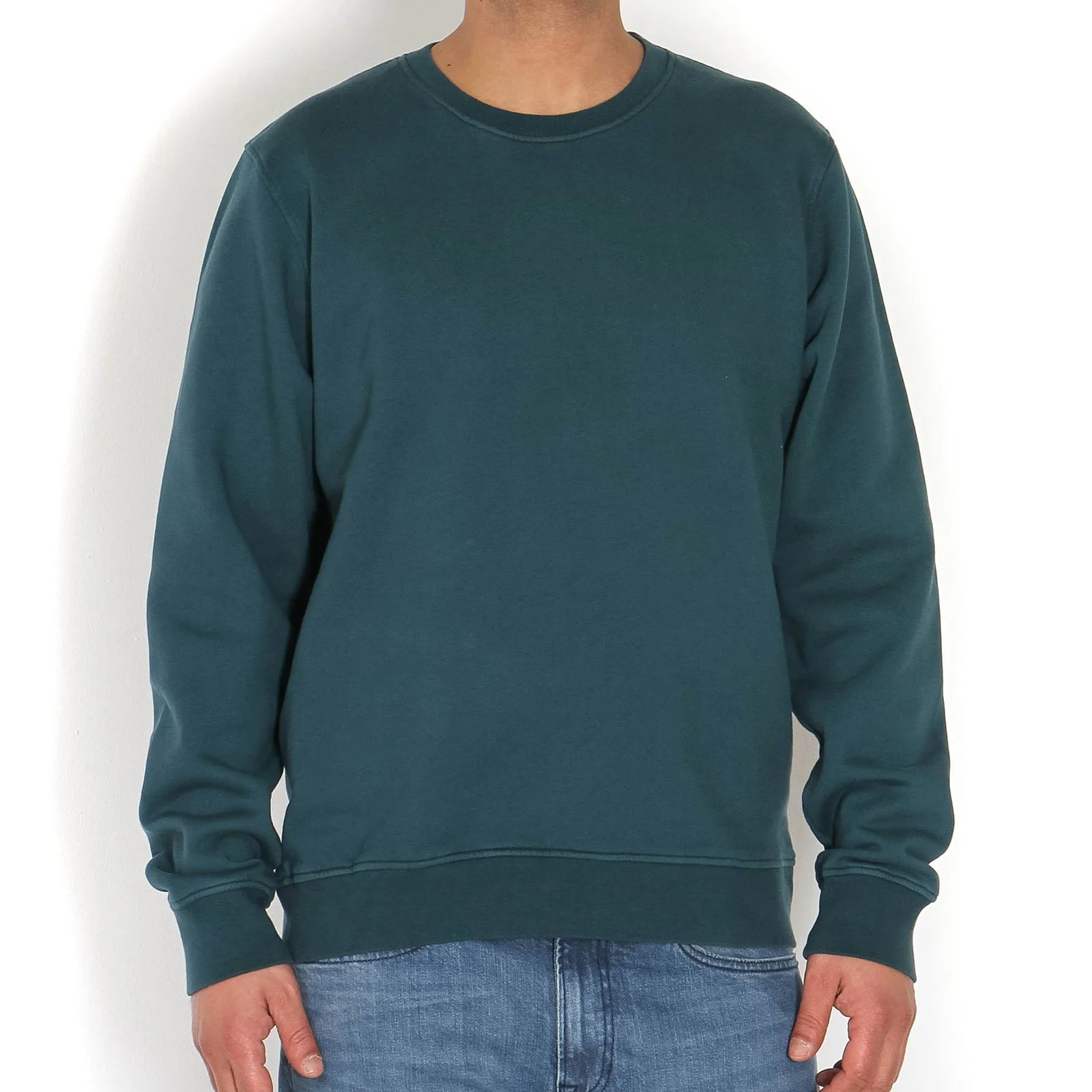 Classic Organic Crew ocean green