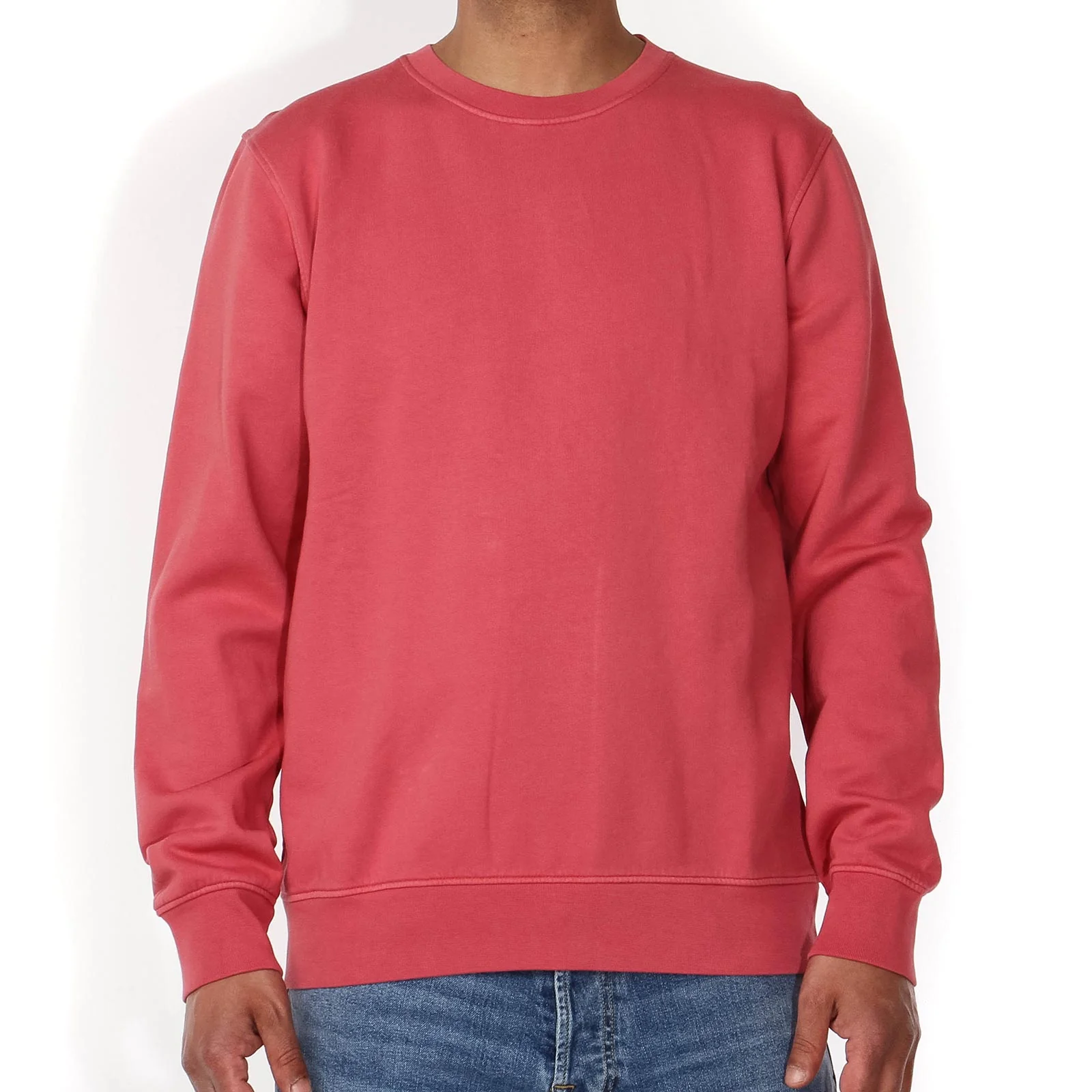 Classic Organic Crew raspberry pink