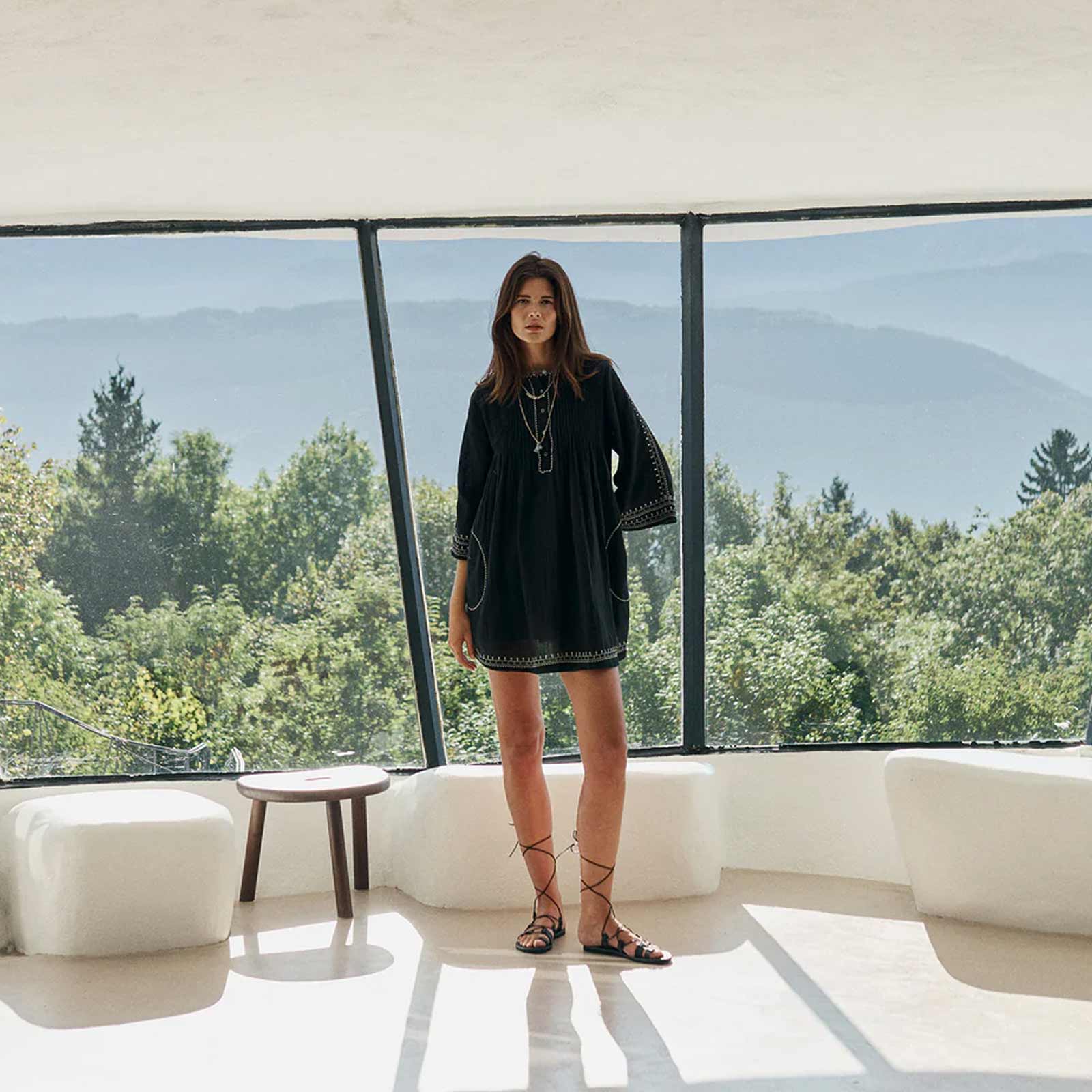 Cotton Dress negro - Image 3