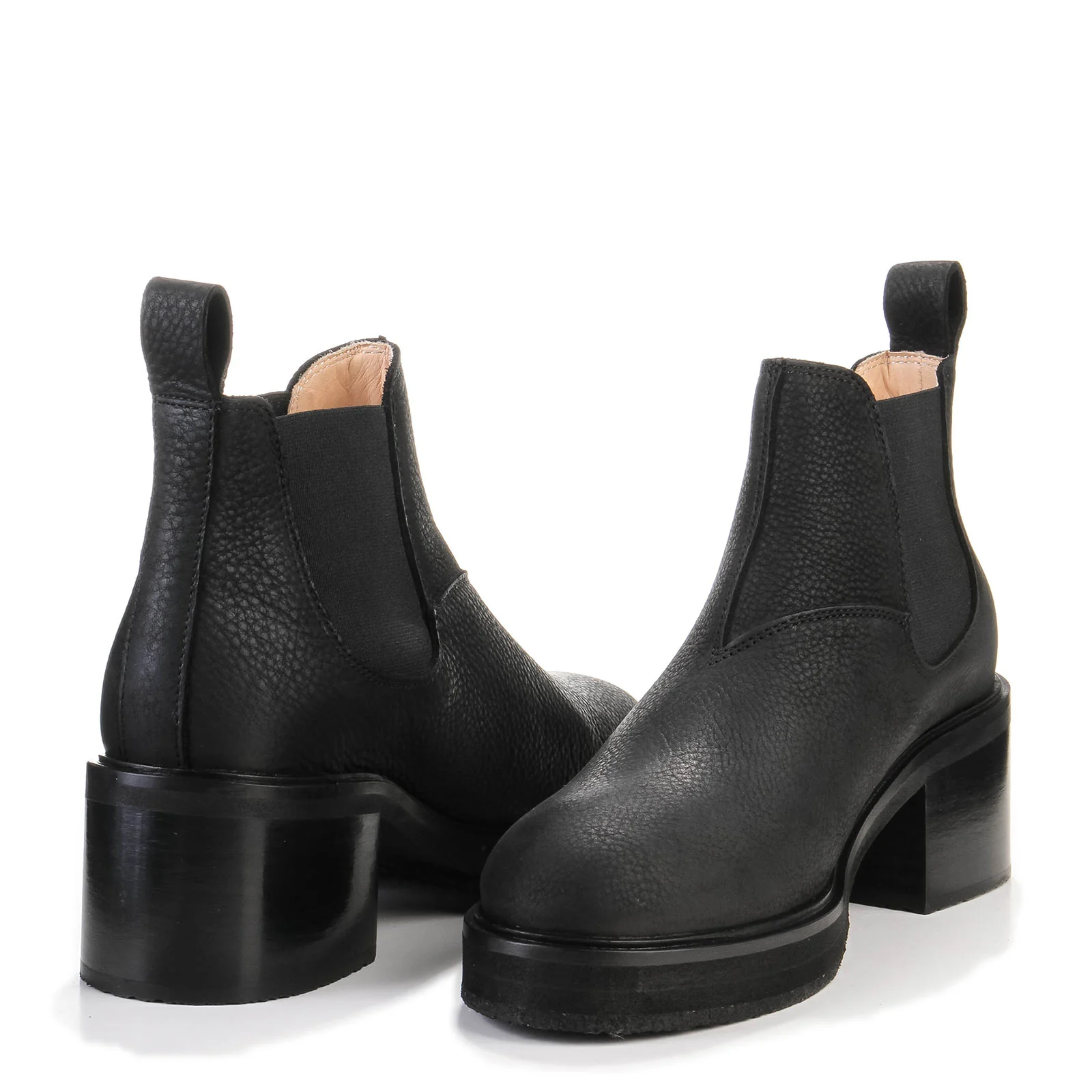 CPH 611 Chelsea Boot waxed nabuc black - Image 3