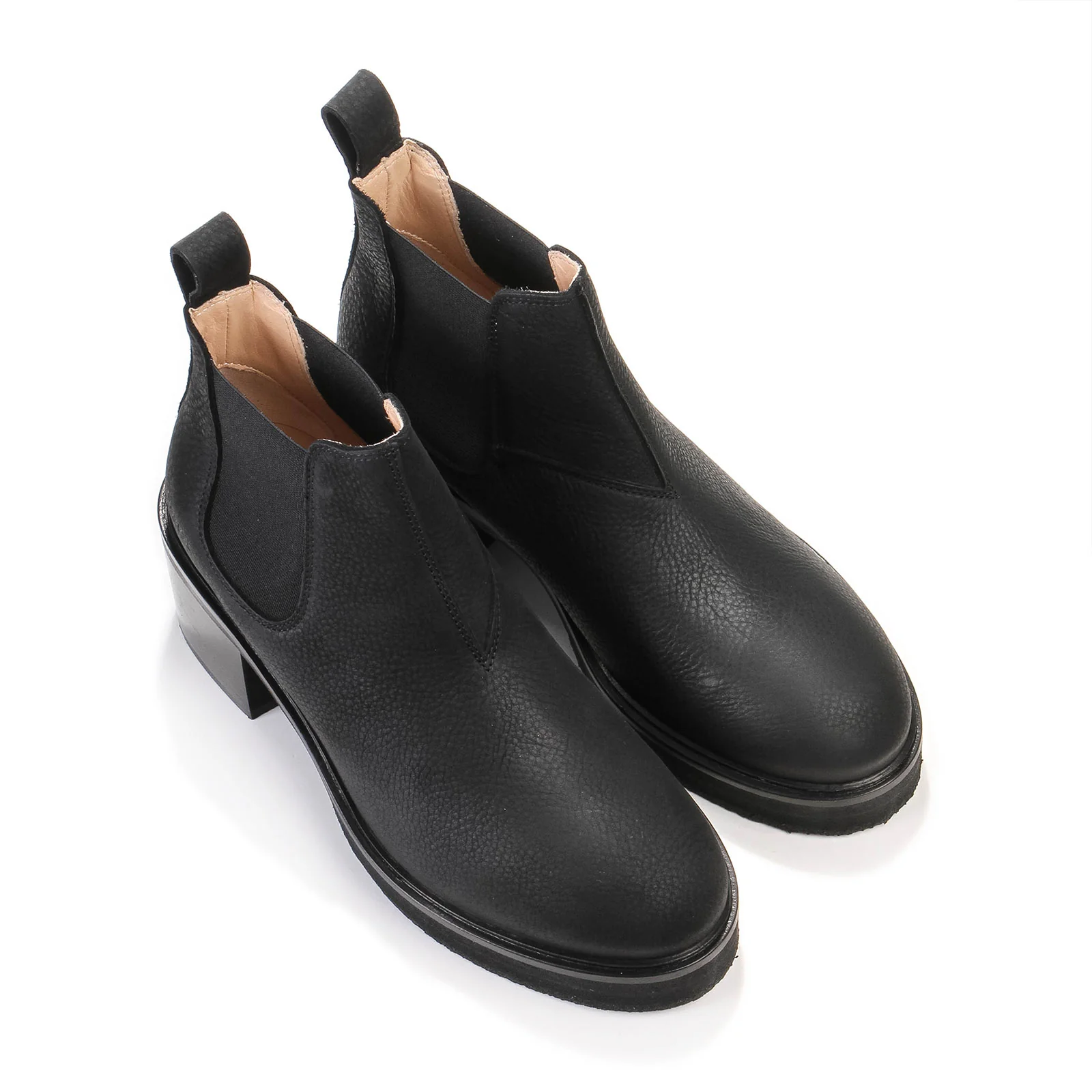 CPH 611 Chelsea Boot waxed nabuc black - Image 4