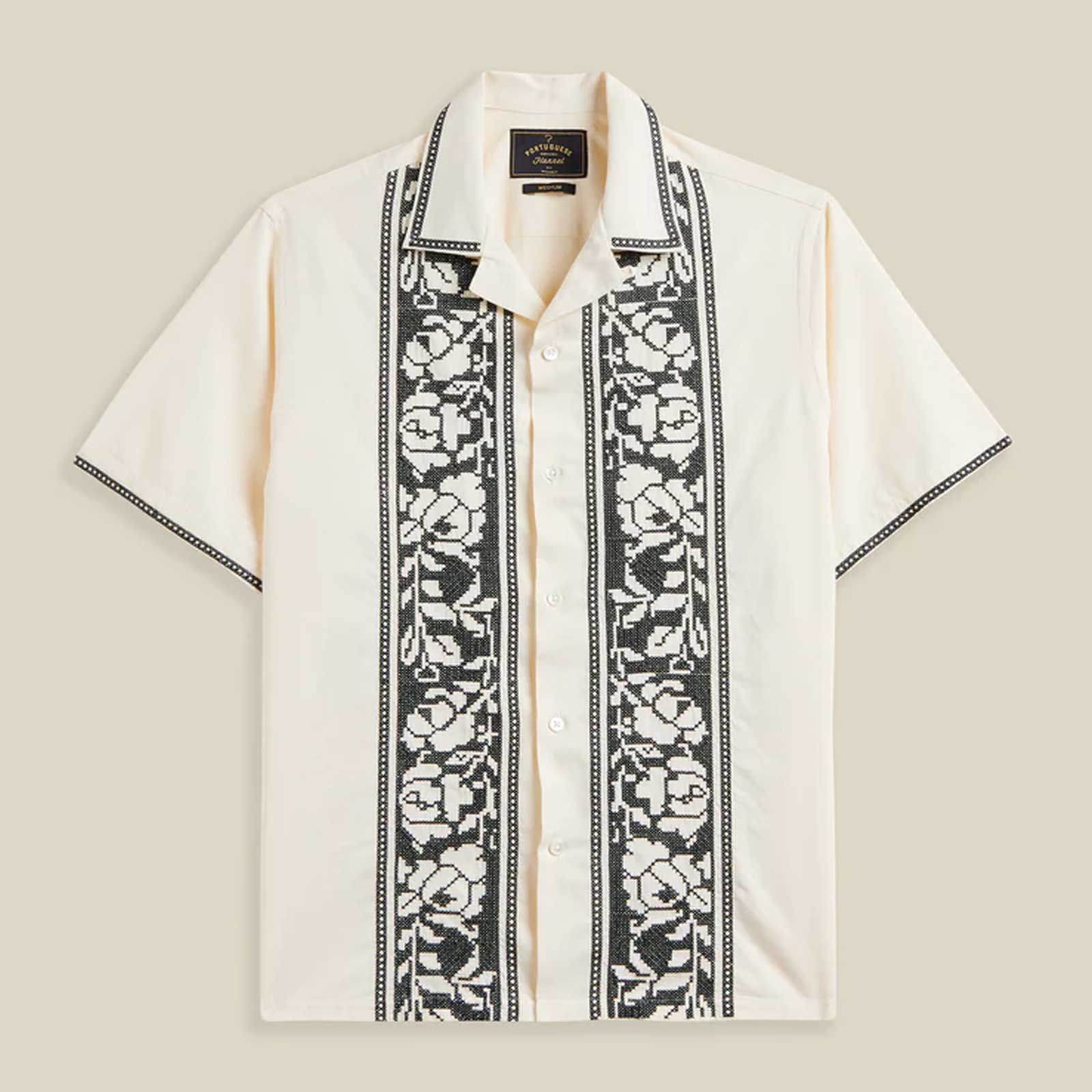 Cross Stitch S/S Shirt ecru