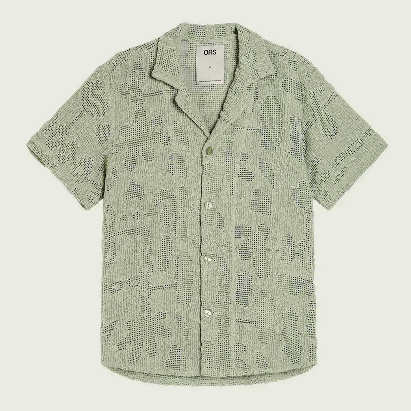 Cuba Crochet Shirt galbanum - Image 4