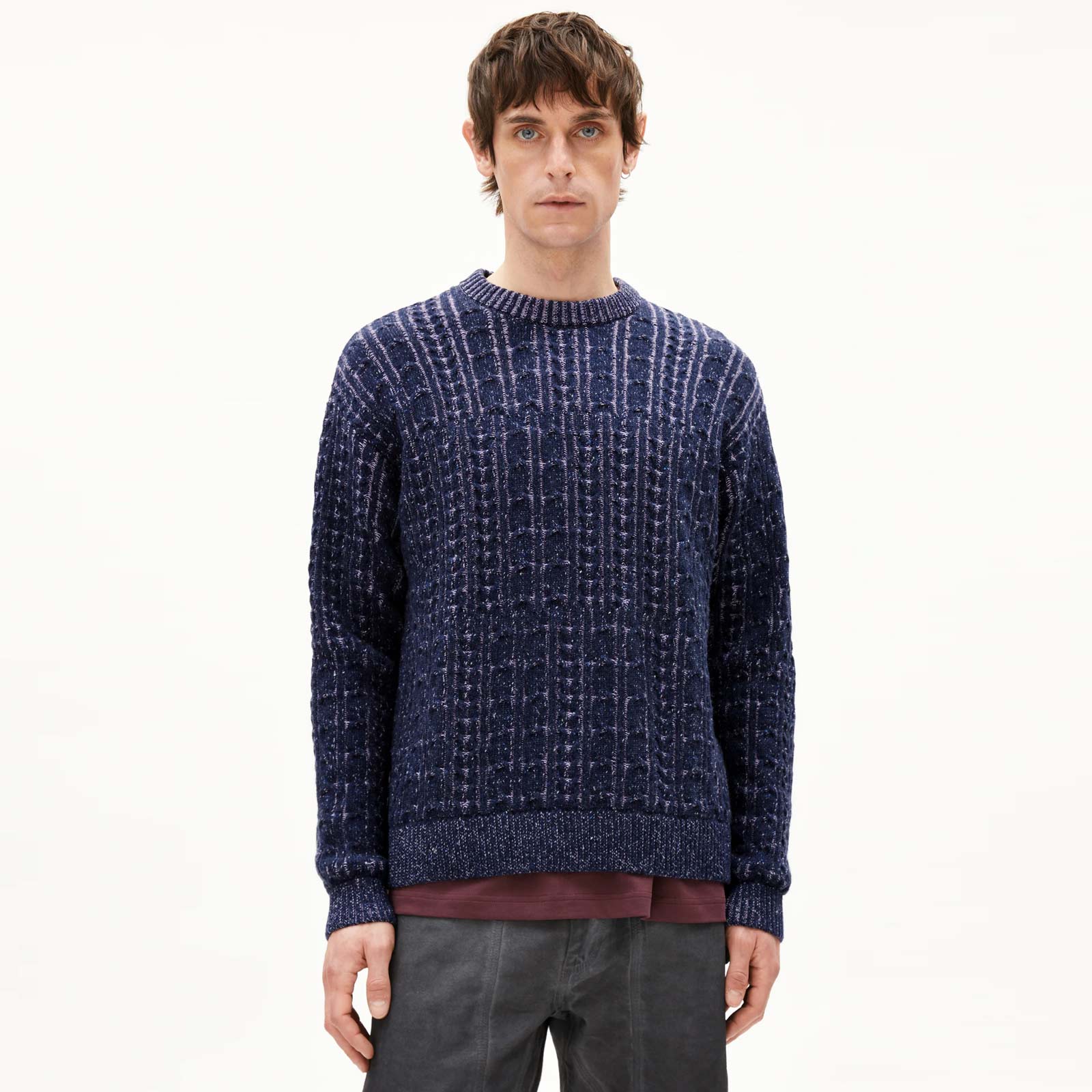 Daako Jumper night sky tweed-frozen lavender