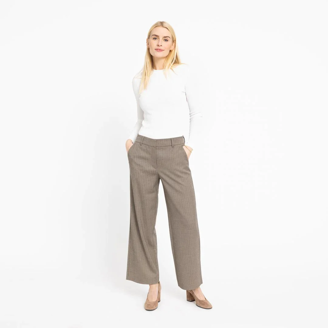 Dena 108 Trousers brown herringbone - Image 2