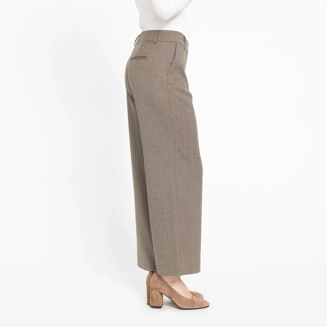 Dena 108 Trousers brown herringbone - Image 3