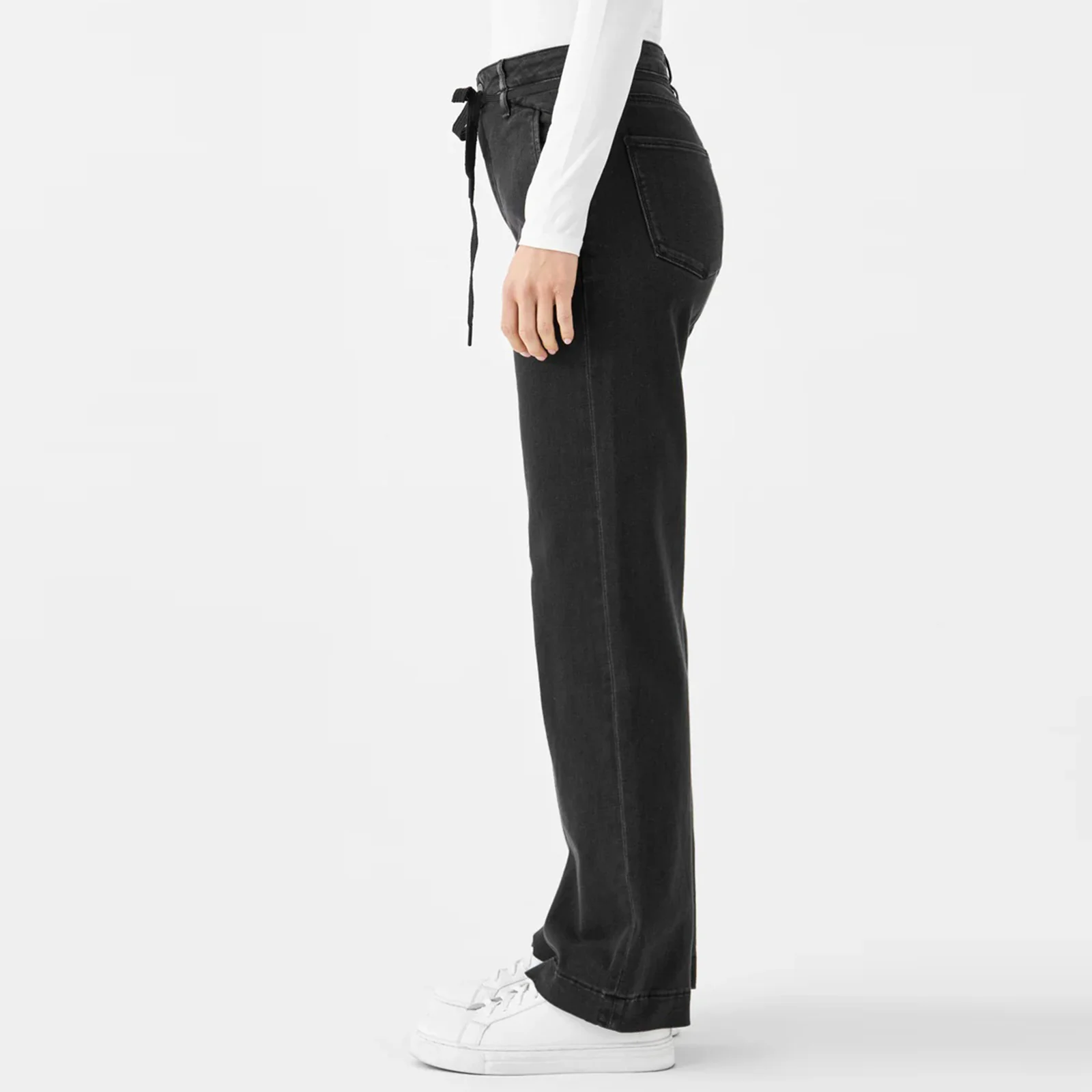 Dew French Pocket Flared Jeans 304 black denim - Image 2