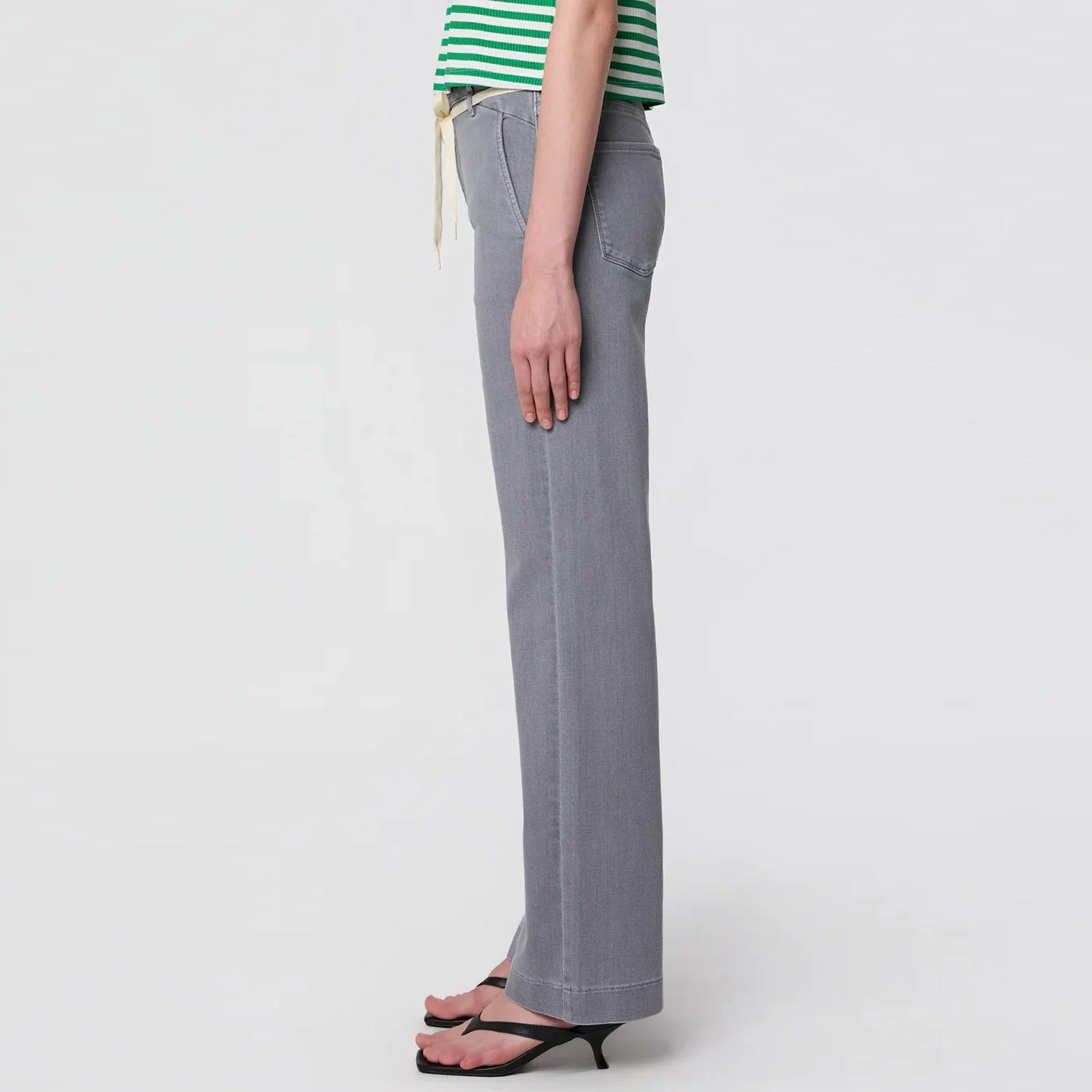 Dew French Pocket Flared Jeans cool grey - Image 3