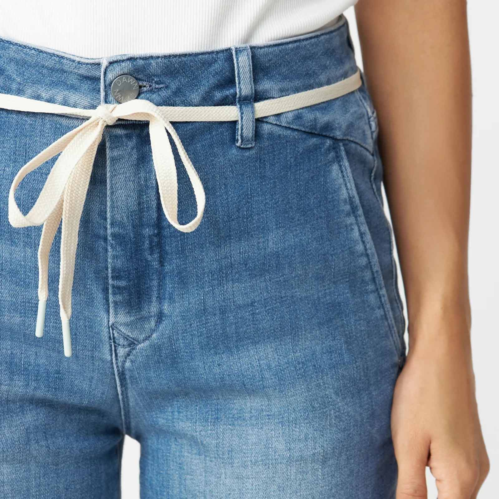 Dew French Pocket Flared Jeans 201 medium blue - Image 4