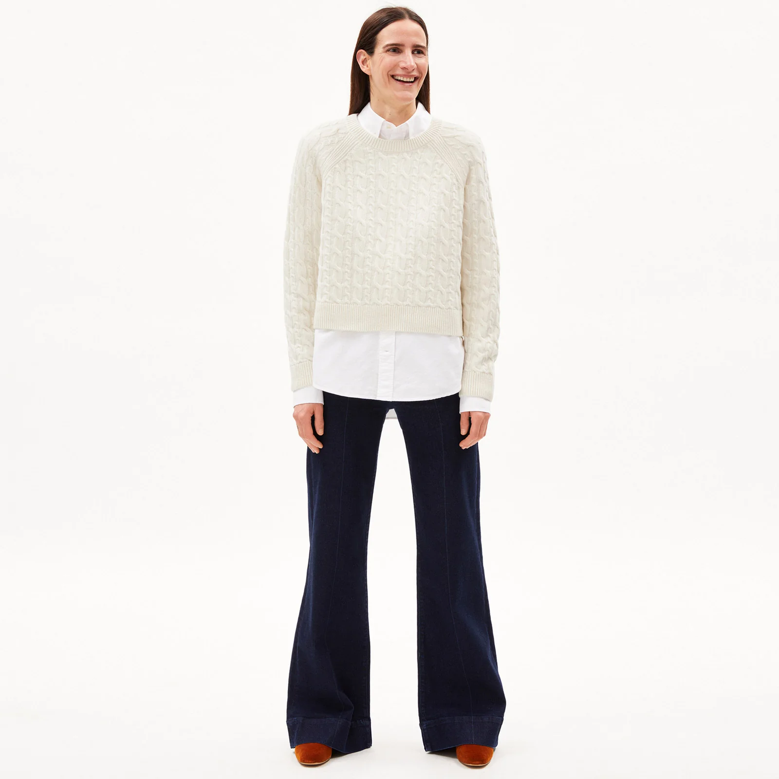 Diliriaa Cable Pullover oatmilk - Image 3