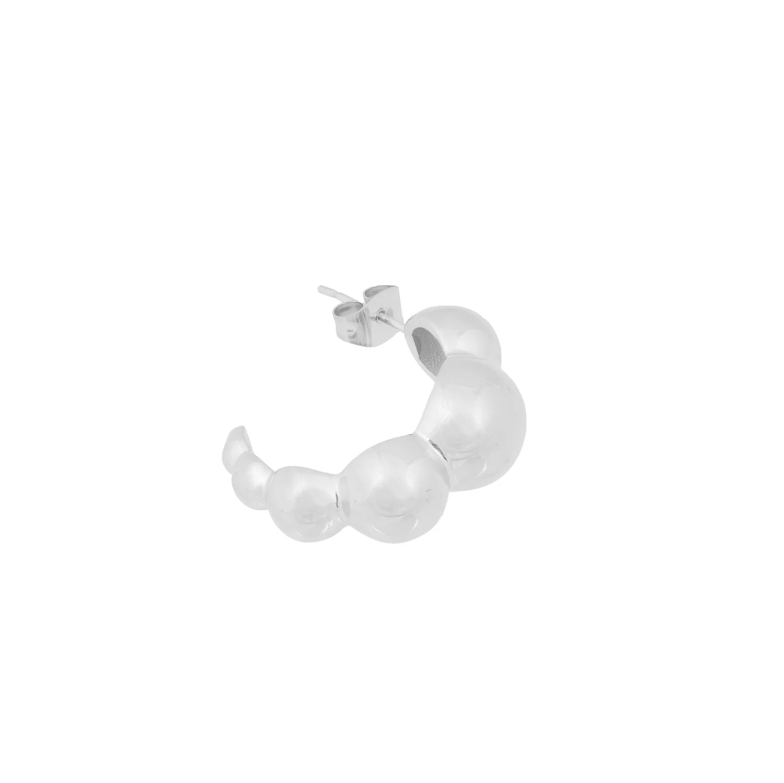 Dot Earrings silver - Image 2