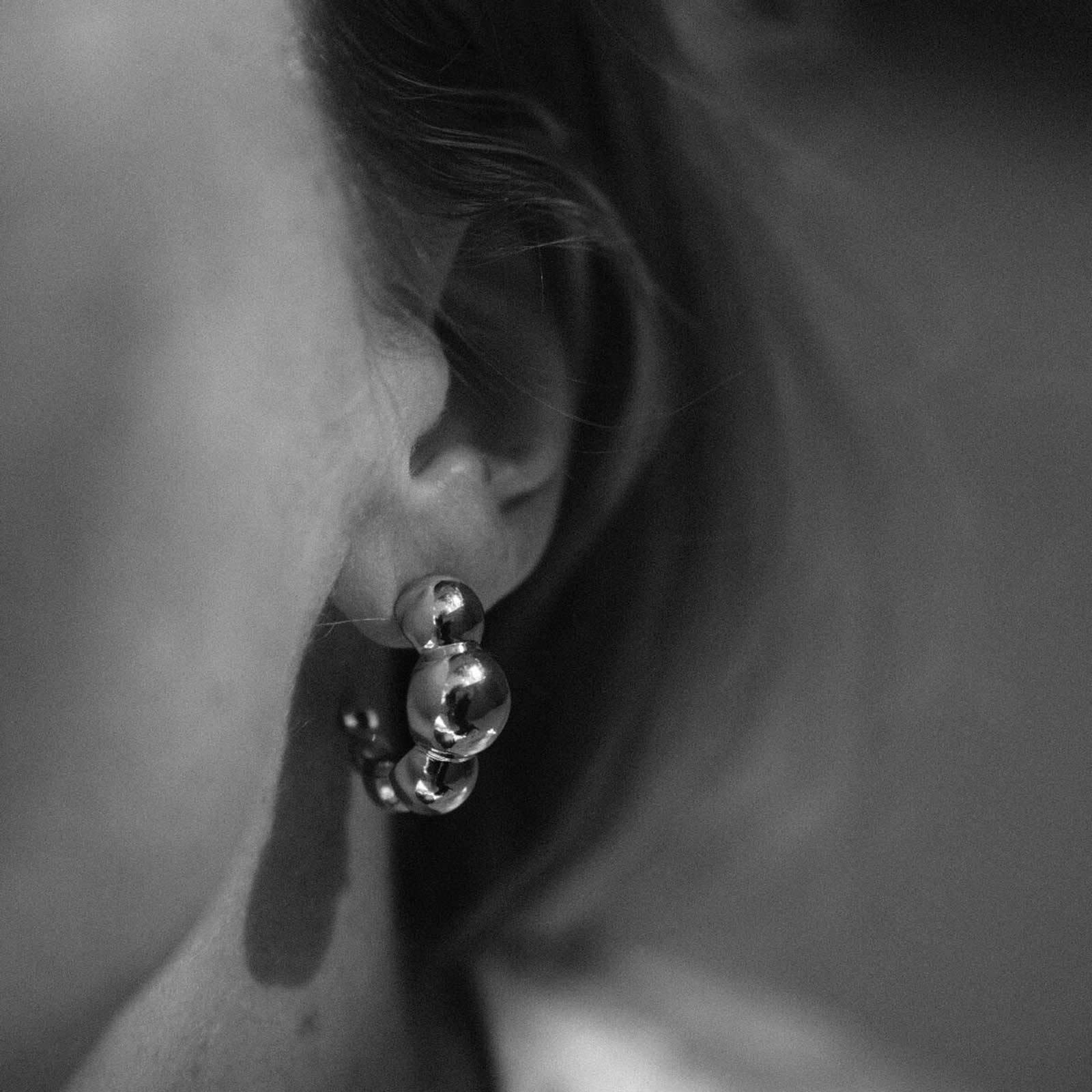 Dot Earrings silver - Image 4