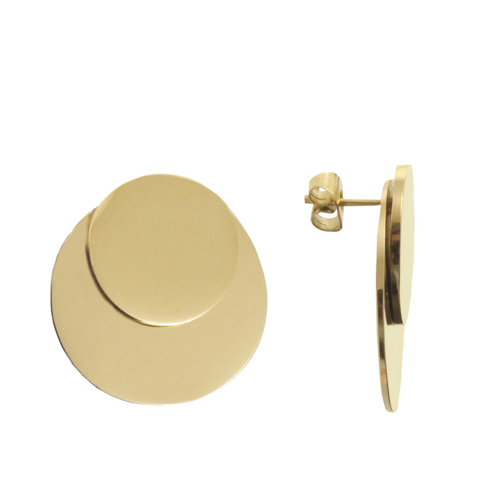 Dual Earrings gold - Image 2