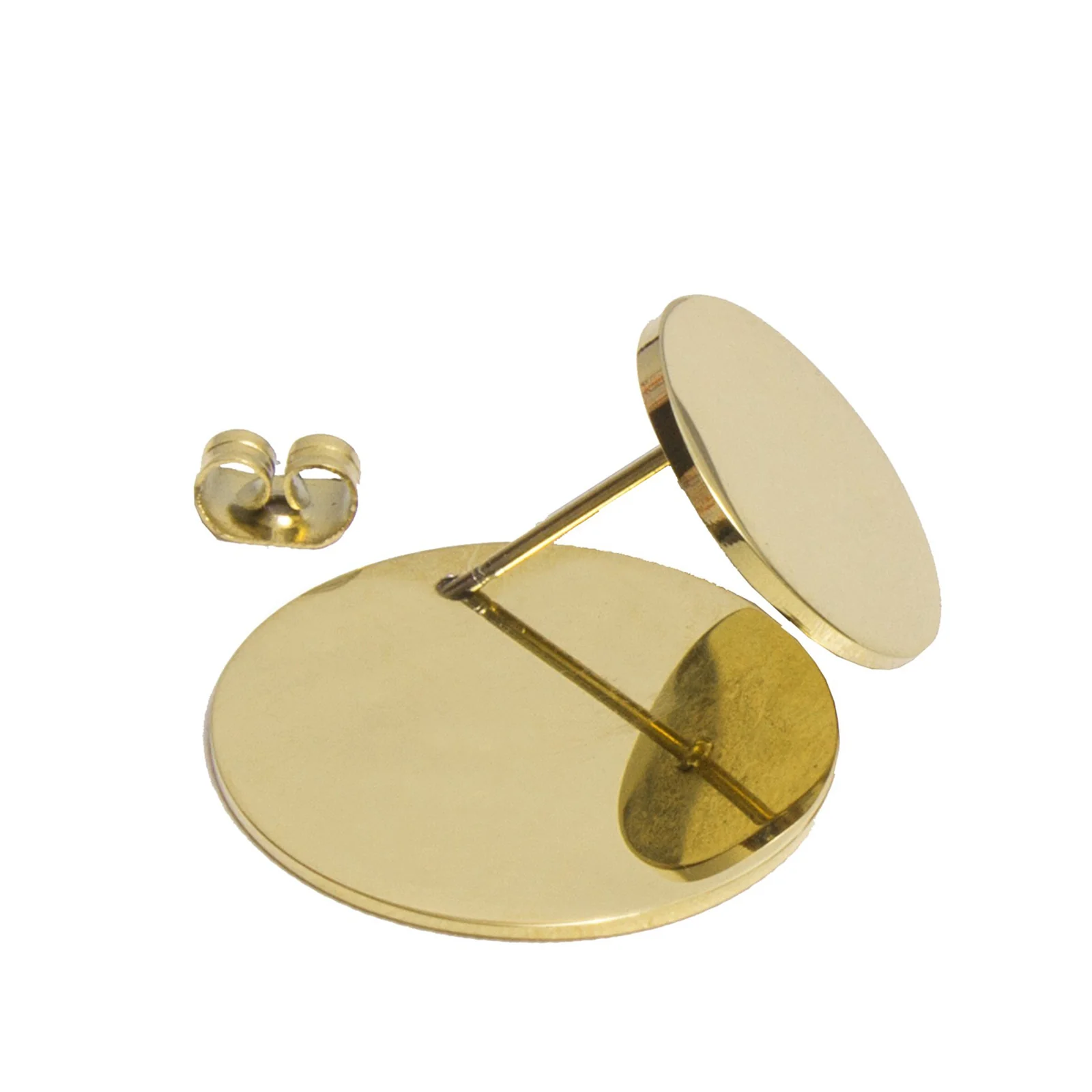 Dual Earrings gold - Image 3