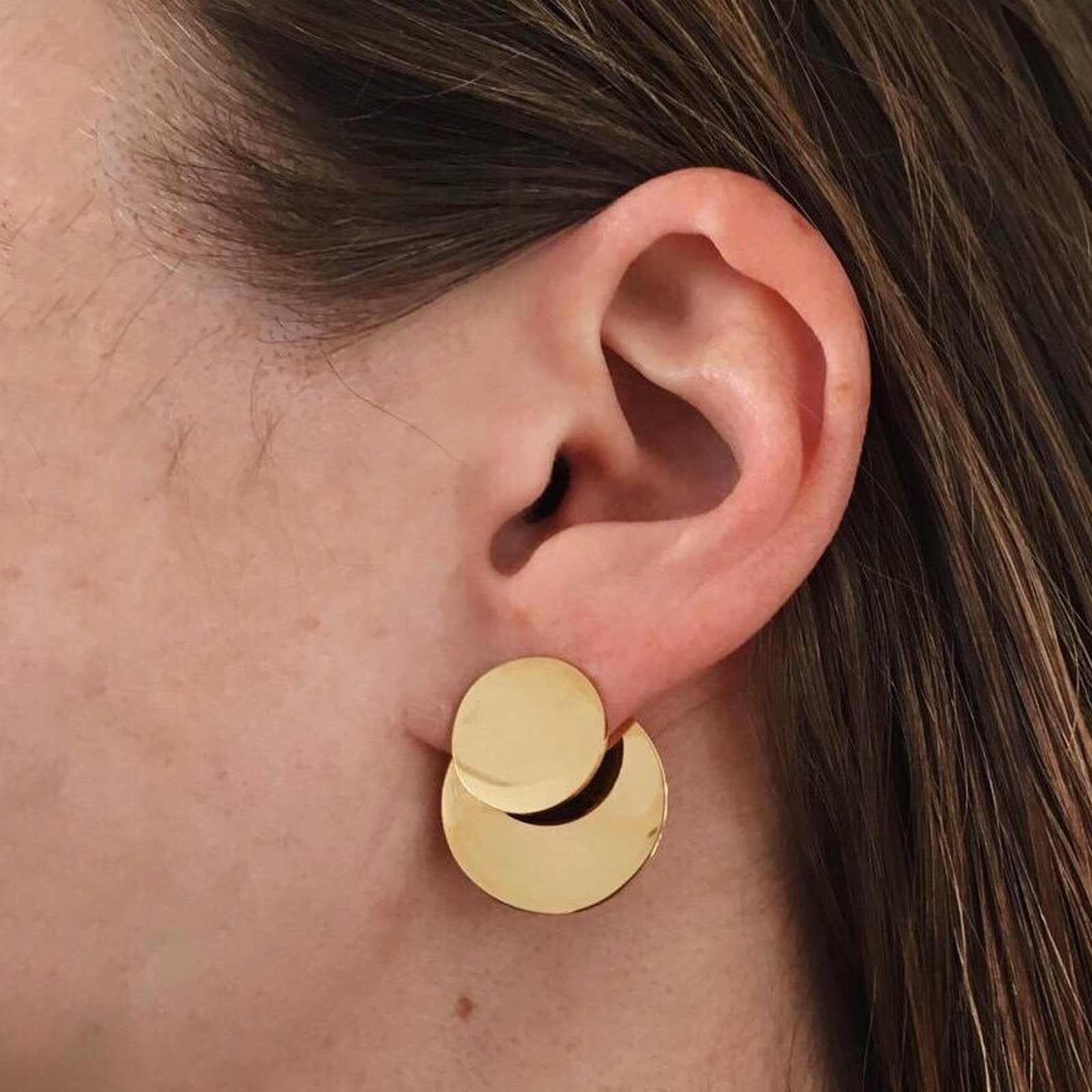 Dual Earrings gold - Image 5