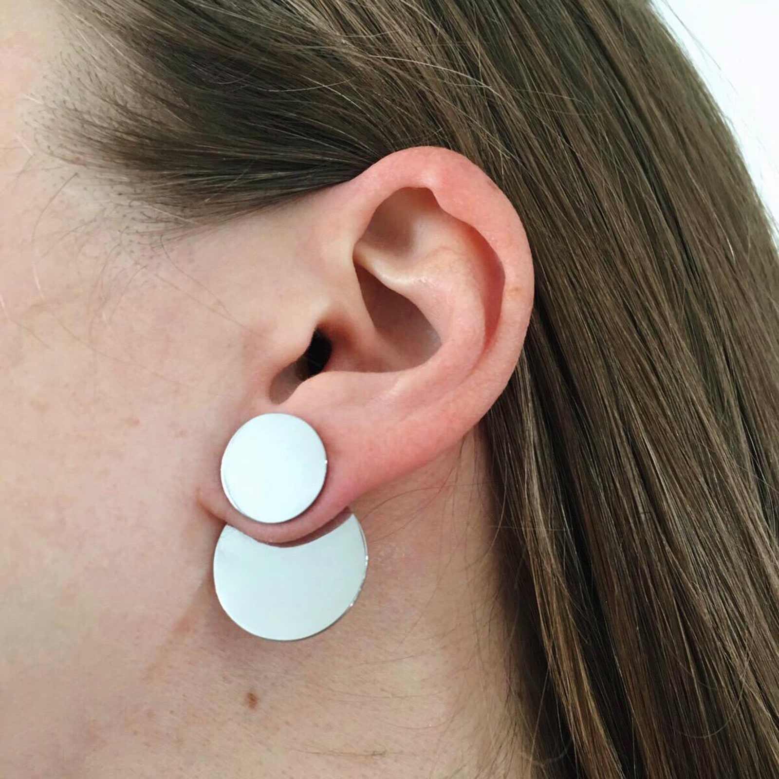 Dual Earrings silver - Image 6