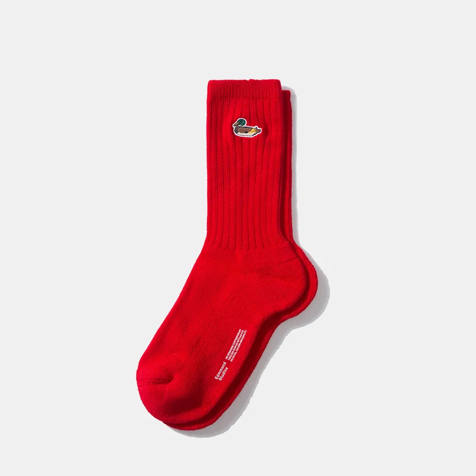 Duck Socks plain red