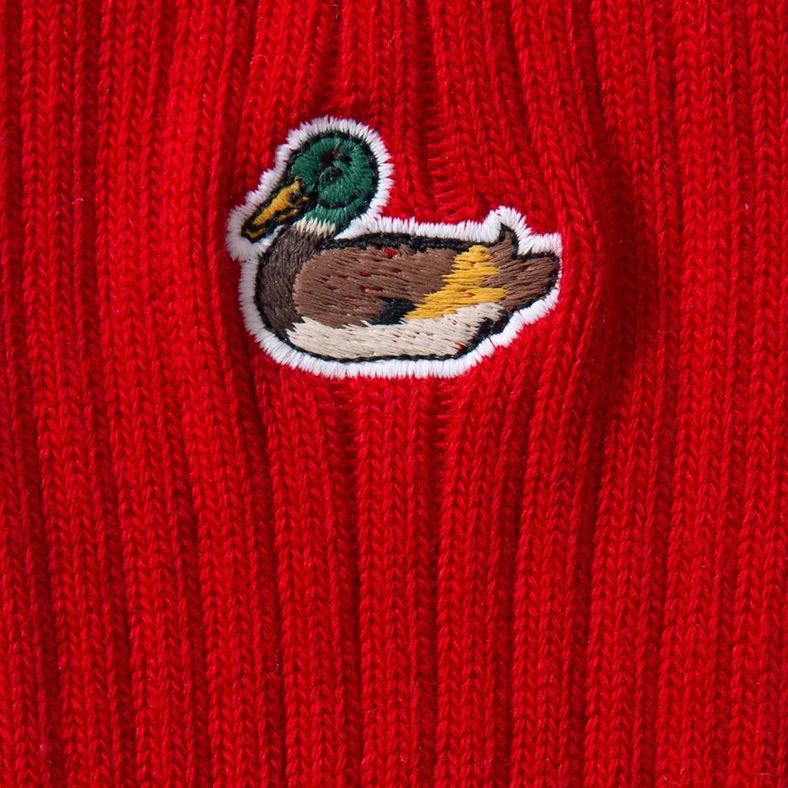 Duck Socks plain red - Image 2
