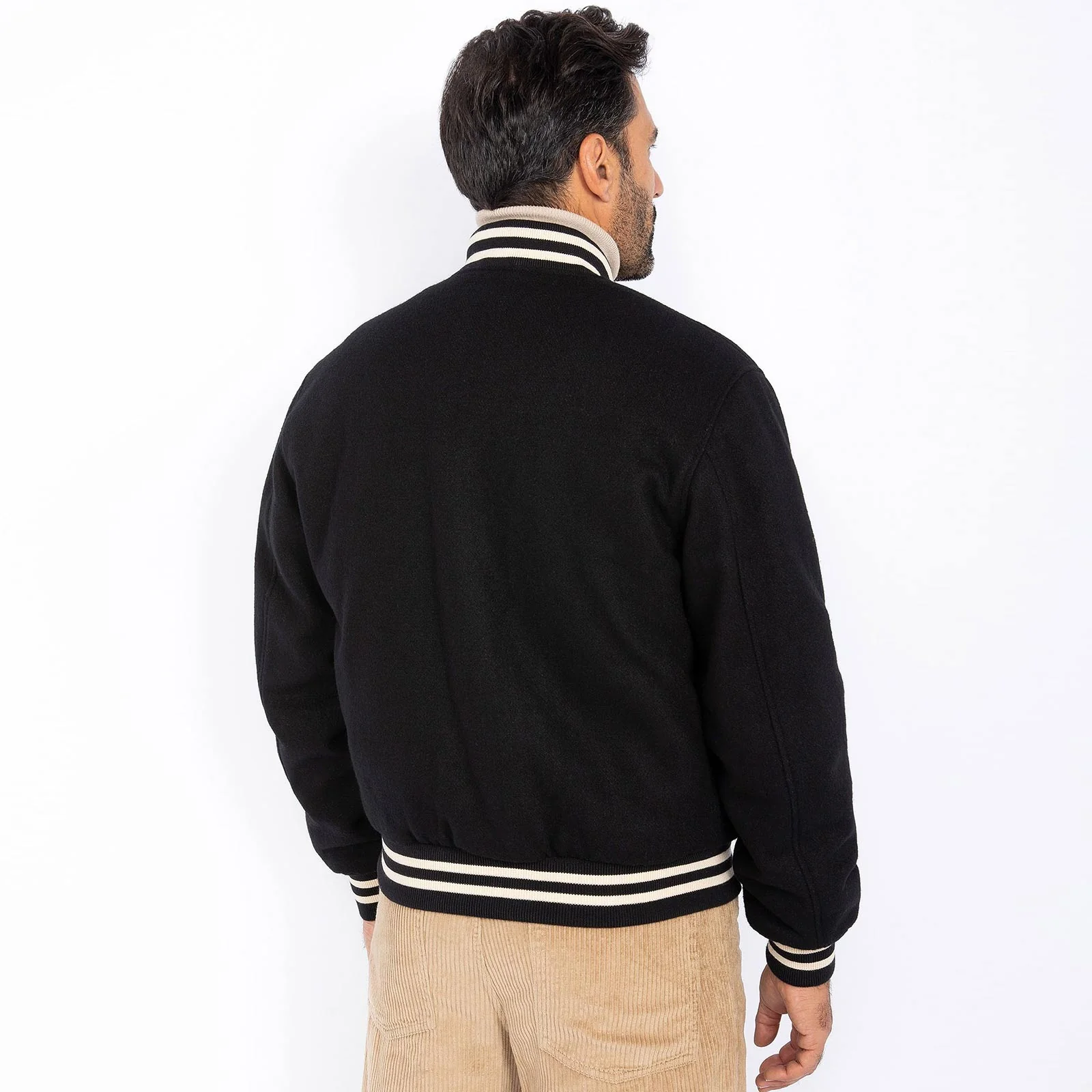 Duse Wool College Jacket black - Image 4