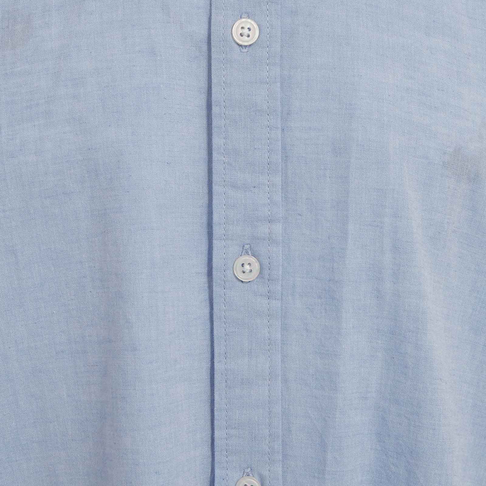 Eric Linen S/S Shirt 9802 hydrangea melange - Image 3